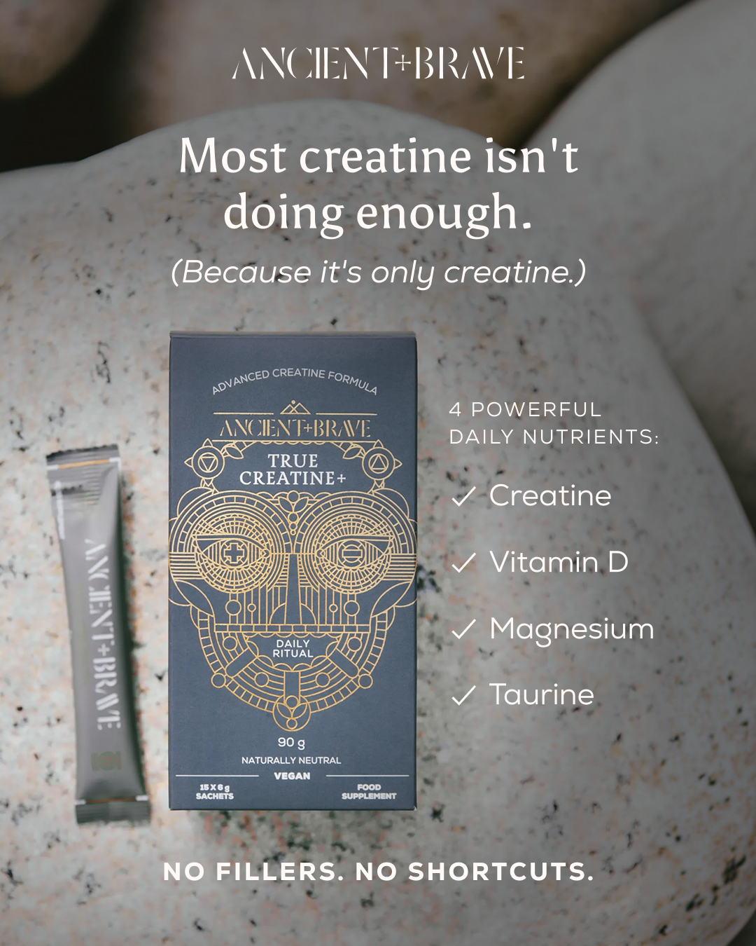 Ancient + Brave Facebook ad: Get 20% Off + Free Scoop When You Subscribe