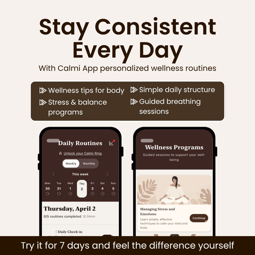 Calmi for Health Facebook ad: 1 Week Free Trial Now!