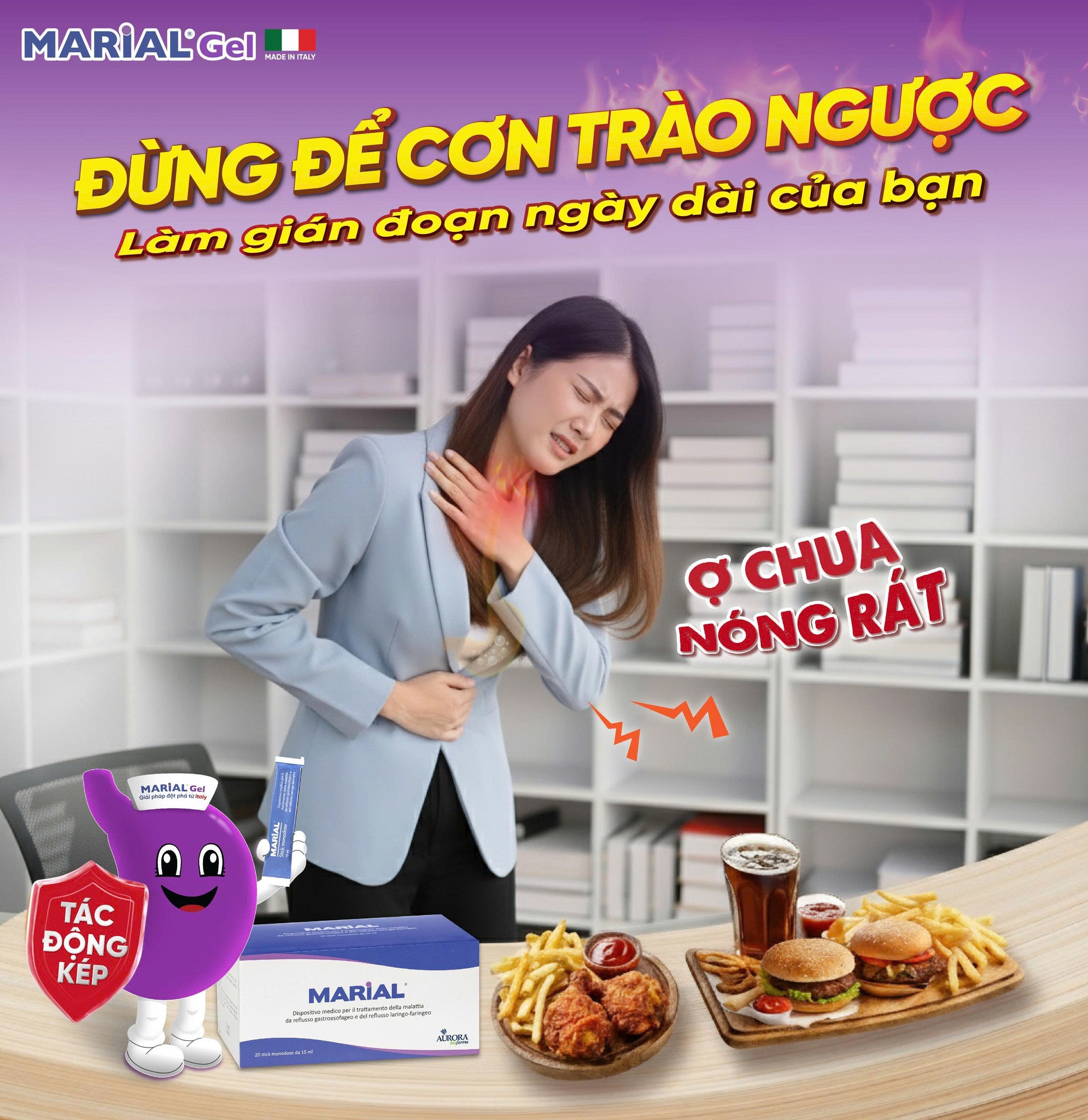 Marial - Ngăn trào ngược & Bảo vệ niêm mạc GERD - LPR Facebook ad
