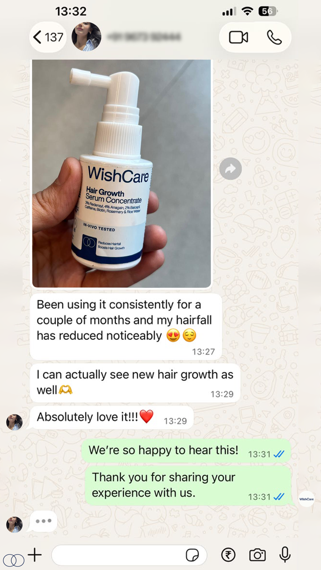 WishCare Facebook ad