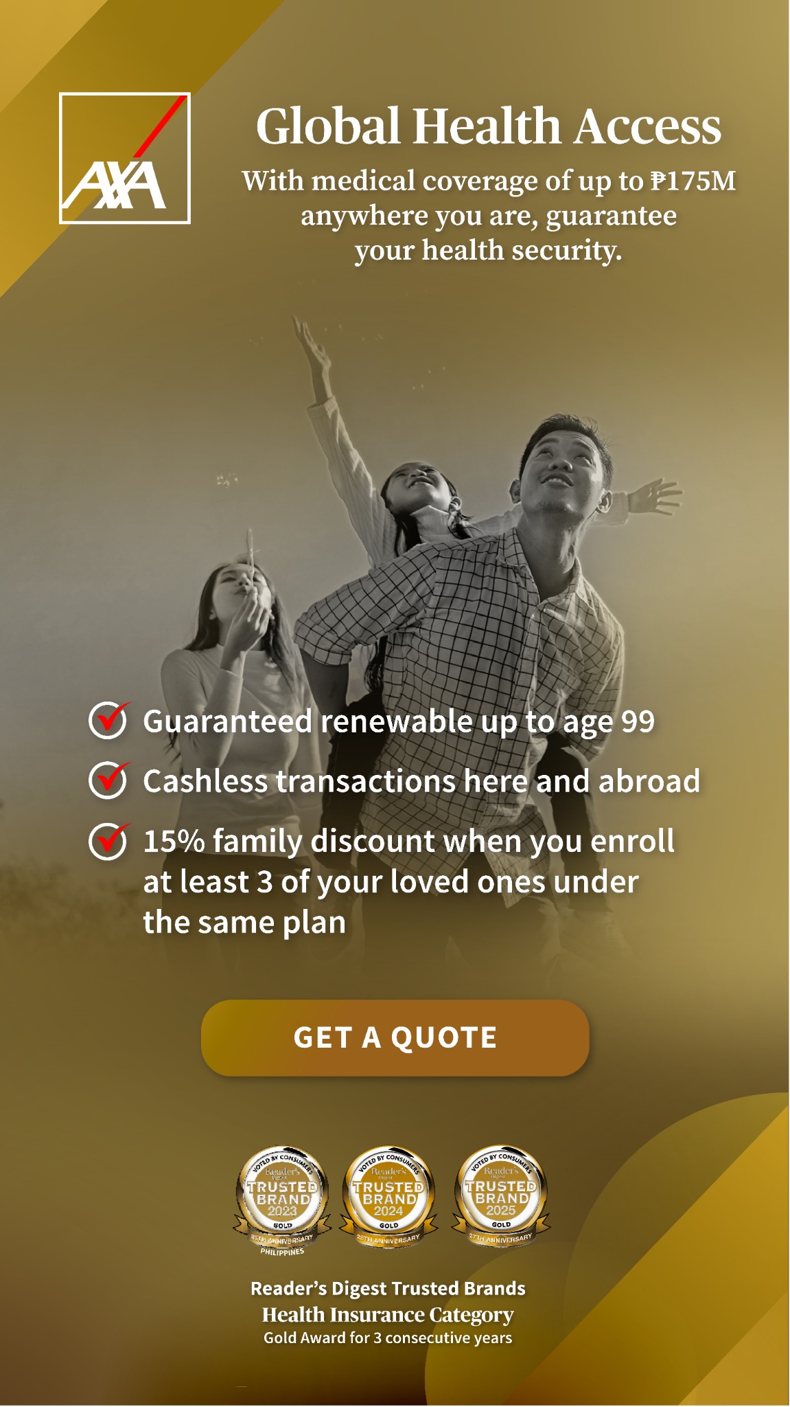 AXA Philippines Facebook ad