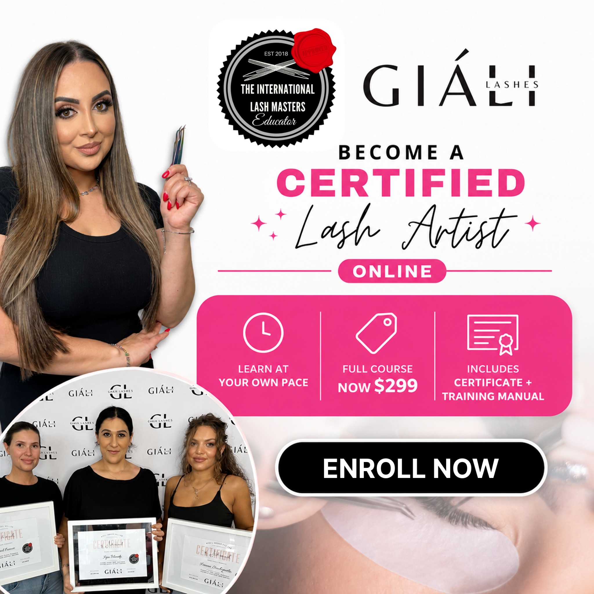 Giáli Lashes Facebook ad