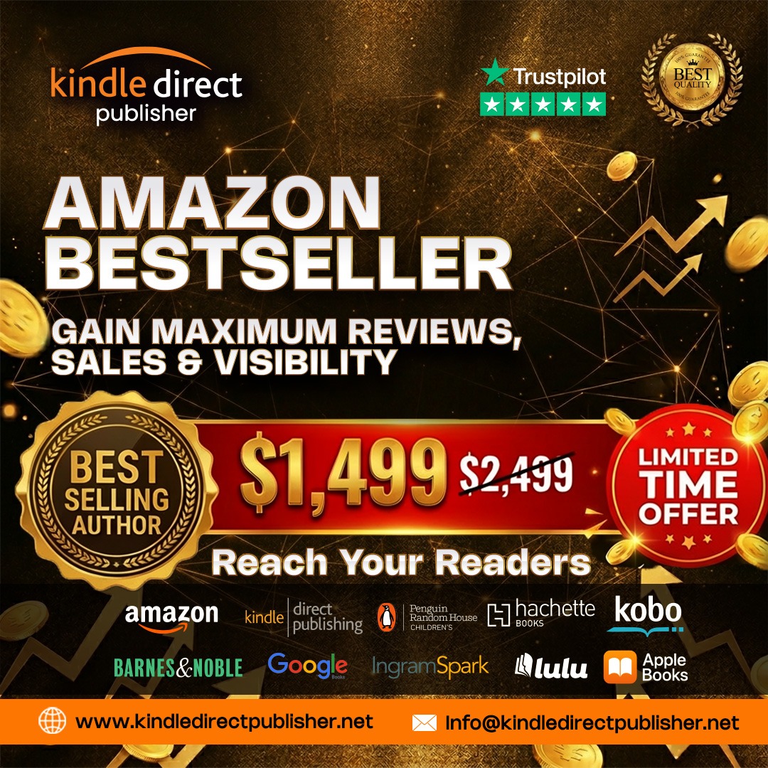 Kindle Direct Publisher Facebook ad: Turn your book into an Amazon bestseller
