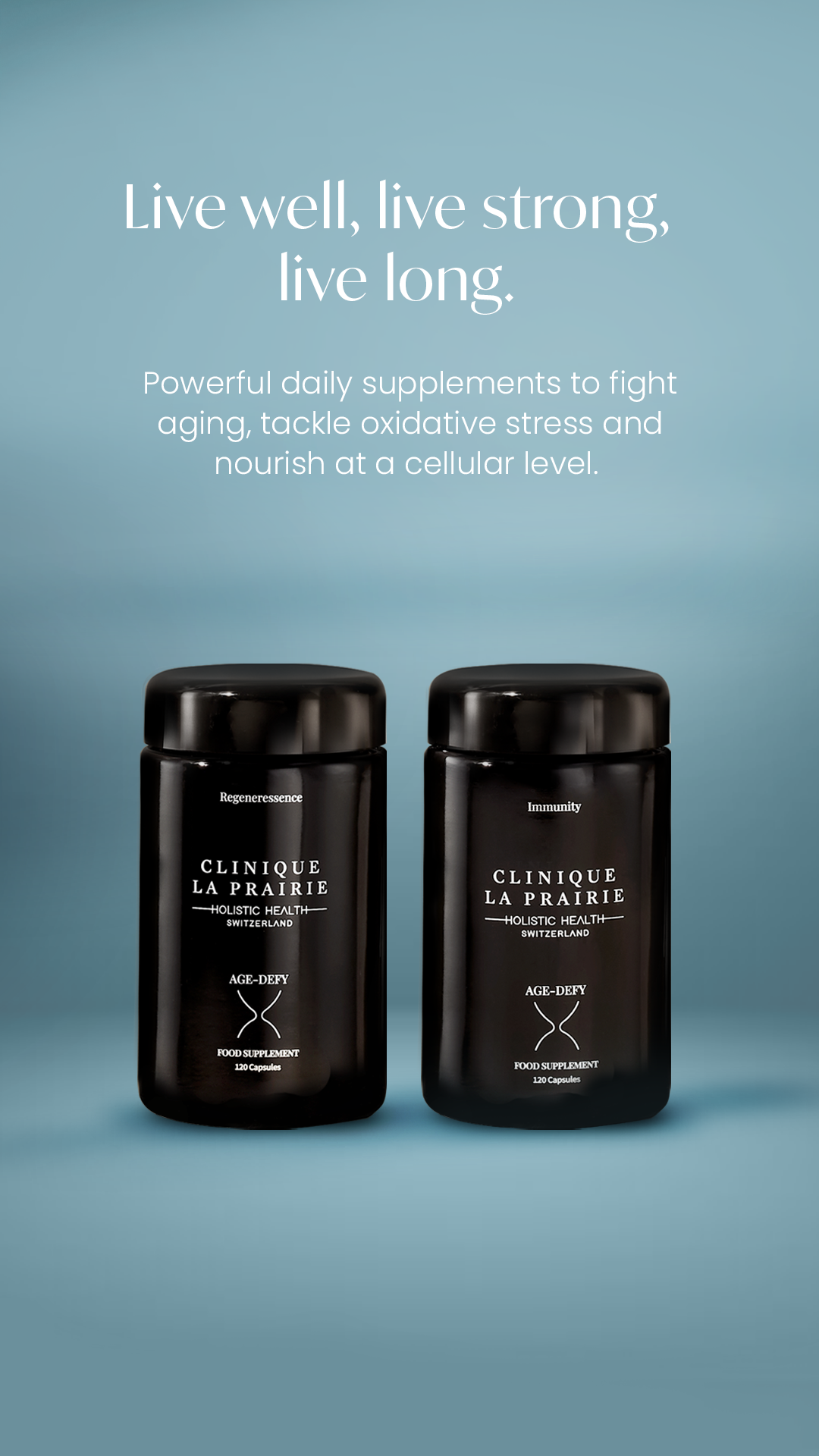Holistic Health by Clinique La Prairie Facebook ad