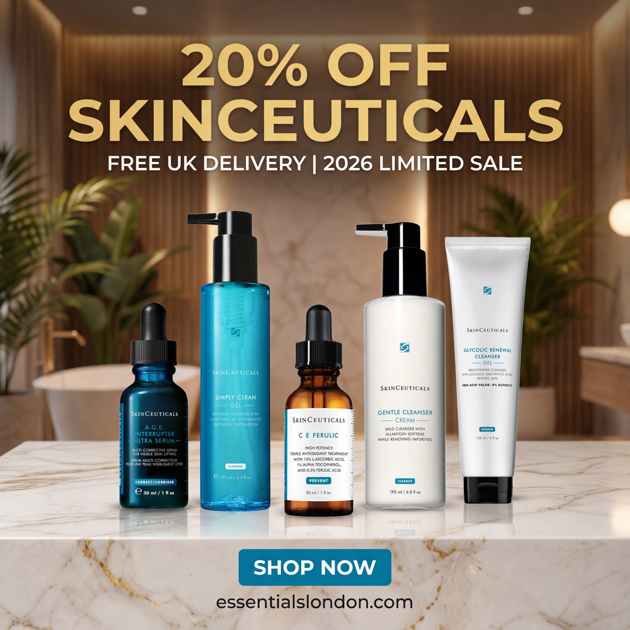 Essentials London - Pharmacy and Clinic Facebook ad