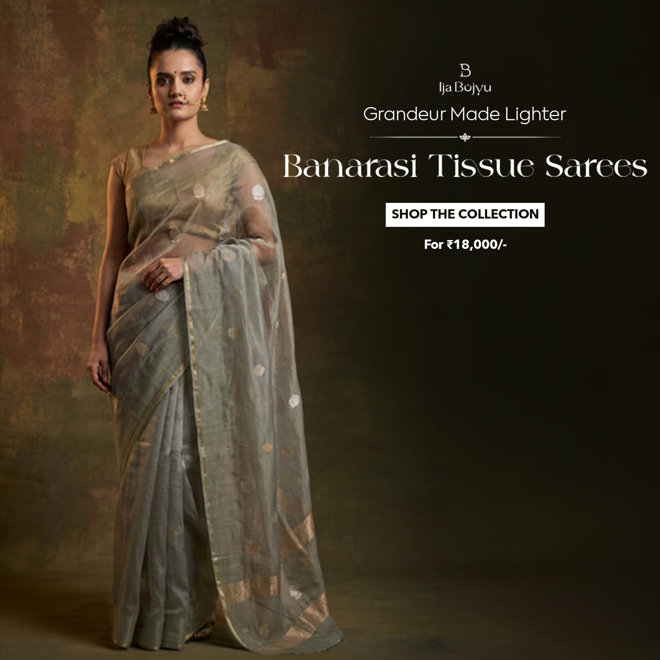 ijabojyu Facebook ad: Timeless Banarasi Elegance