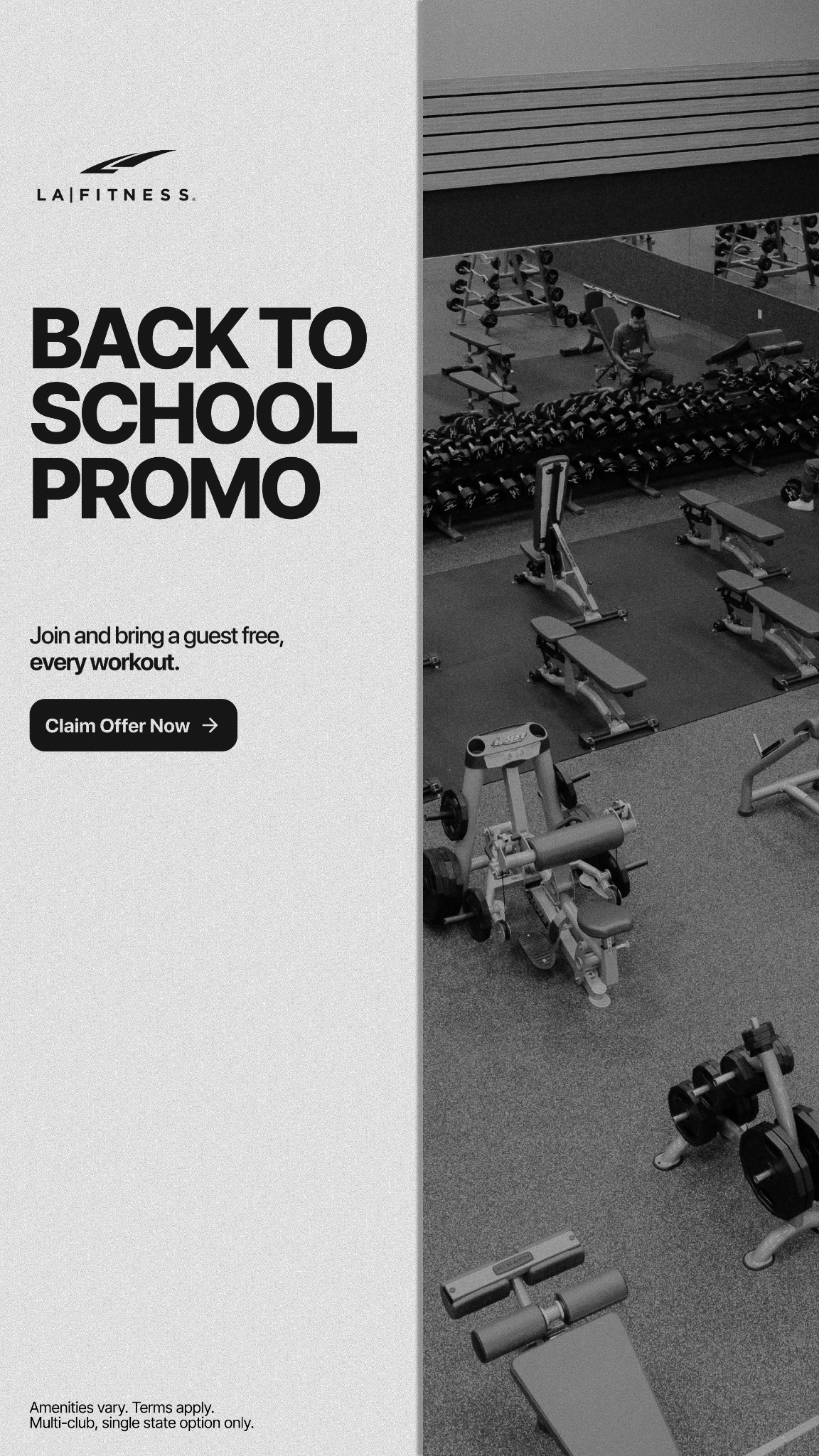 LA Fitness Facebook ad