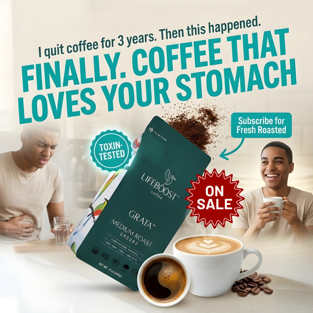 Lifeboost Coffee Facebook ad