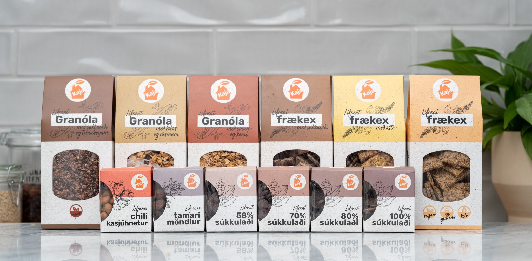 Kaja organic Facebook ad: Vörurnar frá Kaja Organic eru lífrænar, glútenlausar og…