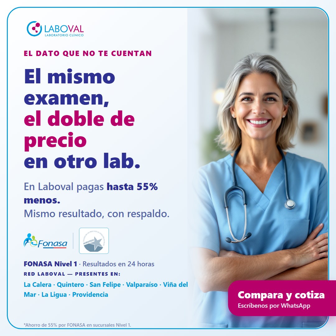 Laboratorio Laboval Facebook ad: El mismo examen, el doble de precio en otro lab
