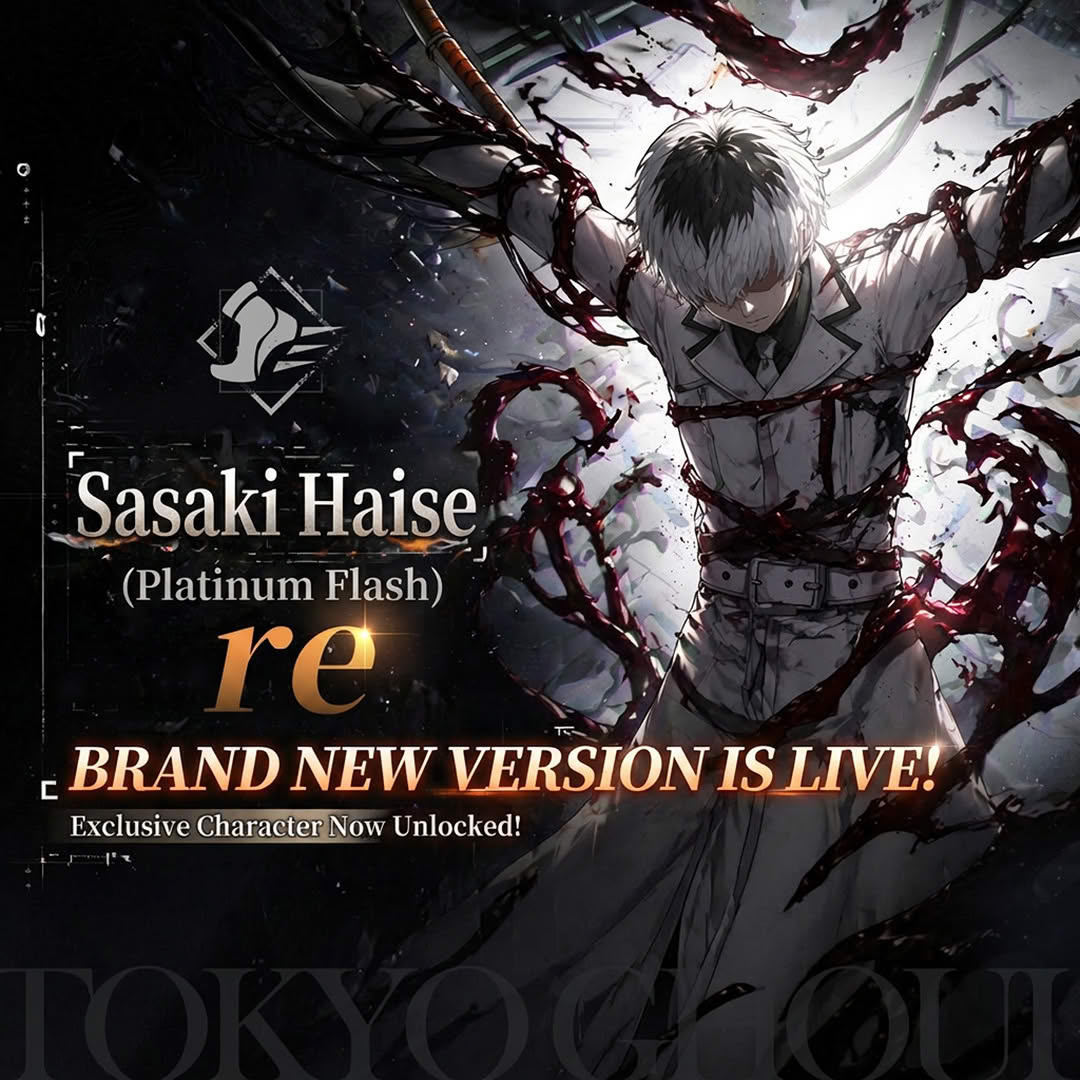 Tokyo Ghoul: Awakening Facebook ad: FREE 2,000 DRAWS