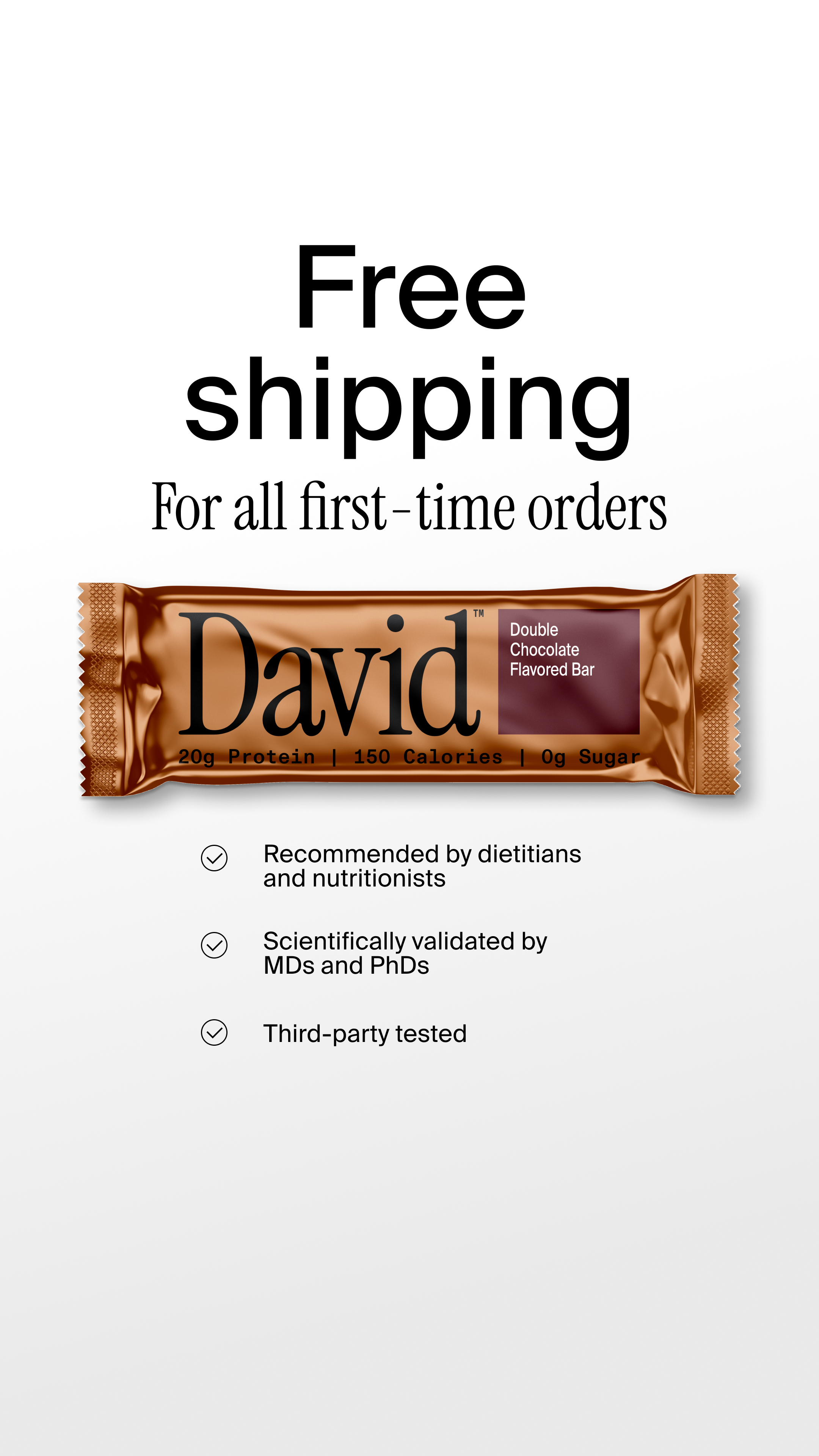 David Protein Facebook ad