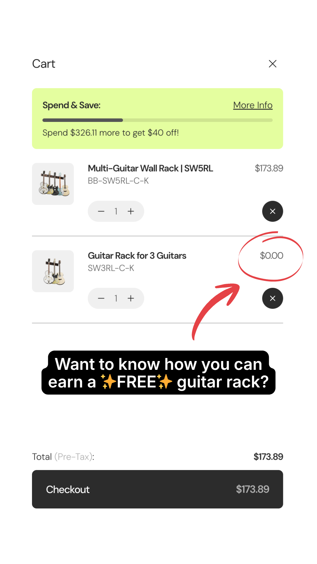String Swing Displays Facebook ad