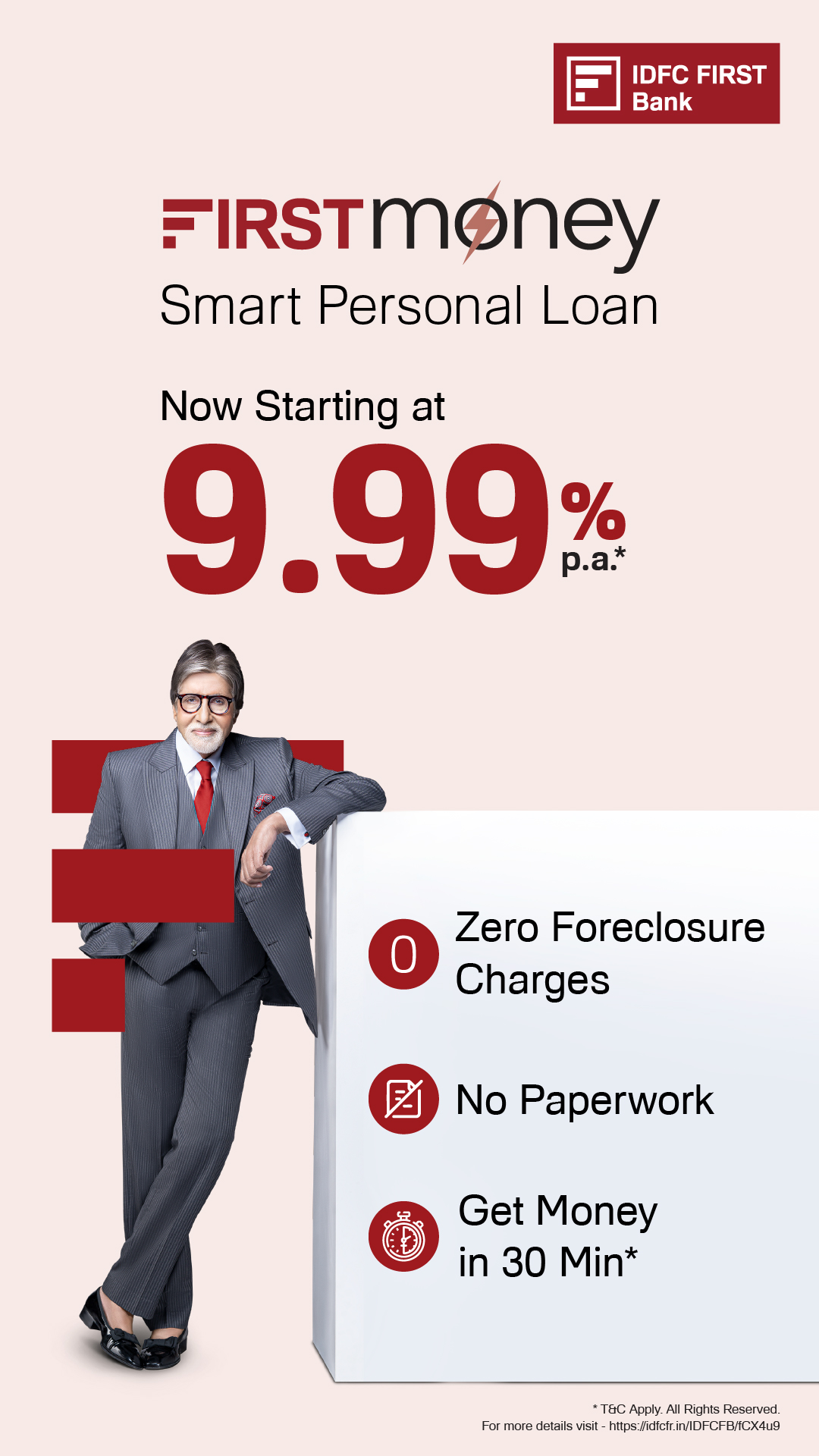 IDFC FIRST Bank Facebook ad