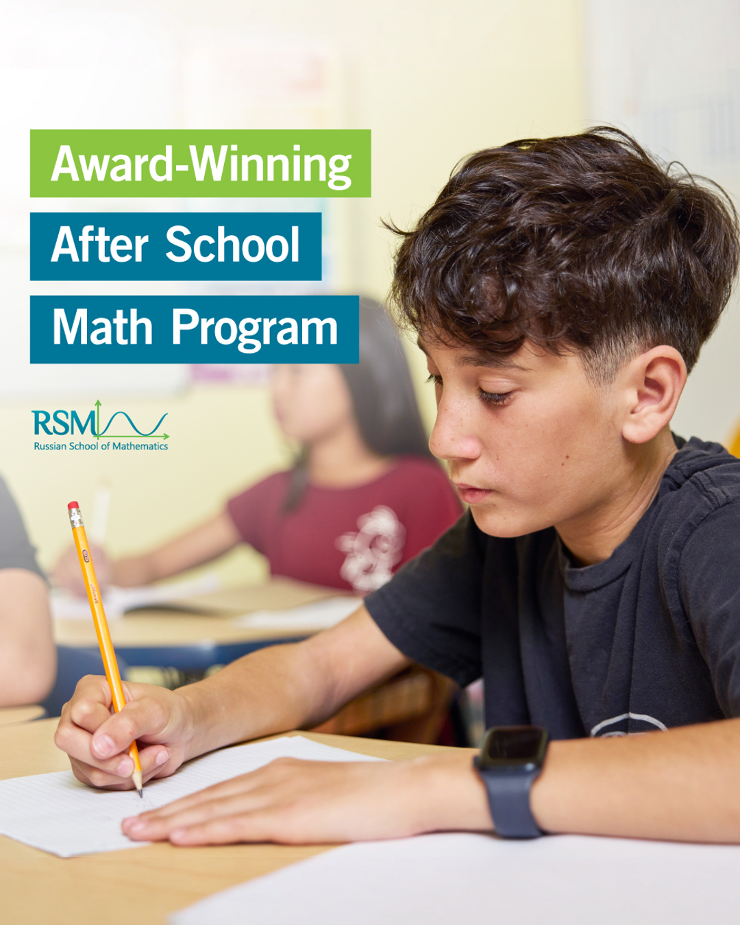 RSM Dubai Facebook ad: Sign Up for Advanced Math Program in Dubai