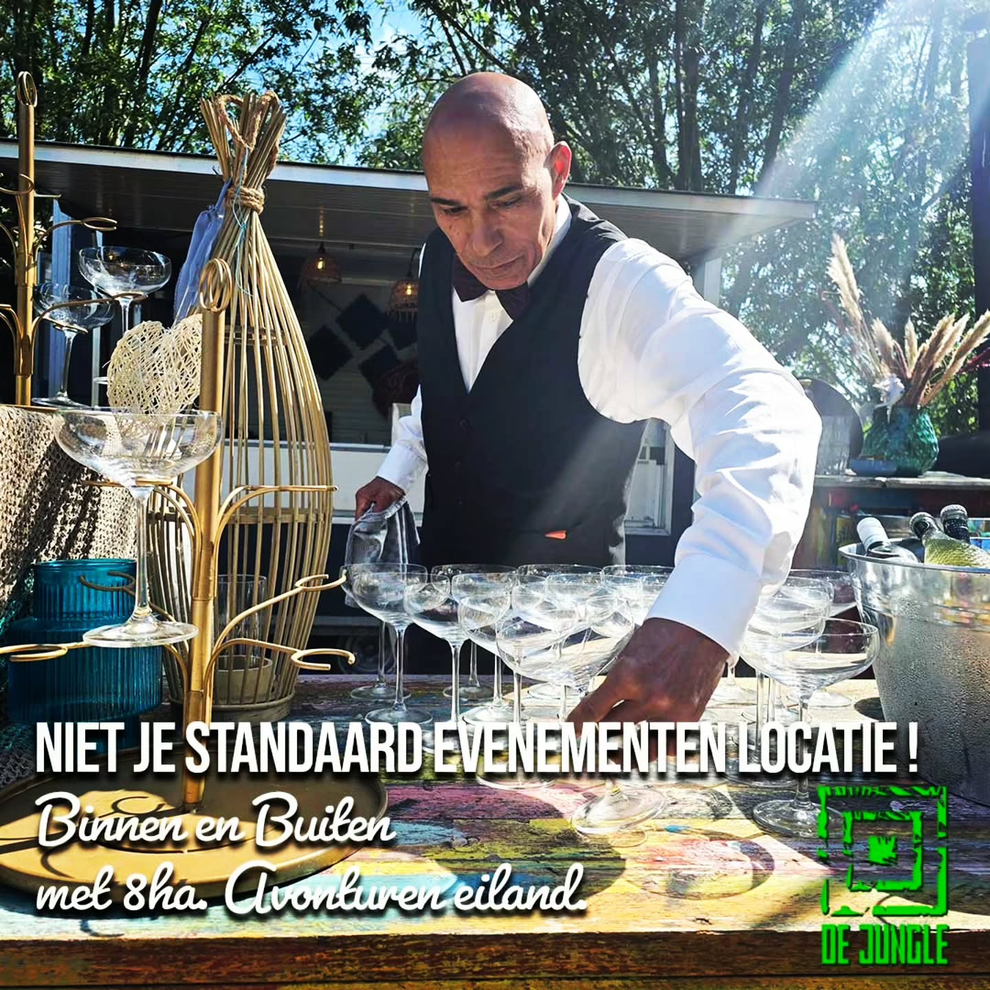 De Jungle Facebook ad: De Jungle is niet je standaard evenementen locatie!