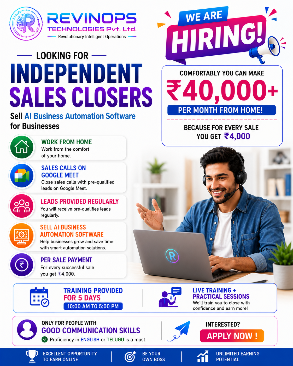 Revinops Technologies Facebook ad from Jul 5, 2026
