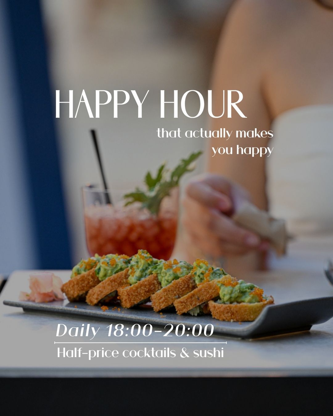 Mandara Skiathos Facebook ad: Happy Hour at Mandara