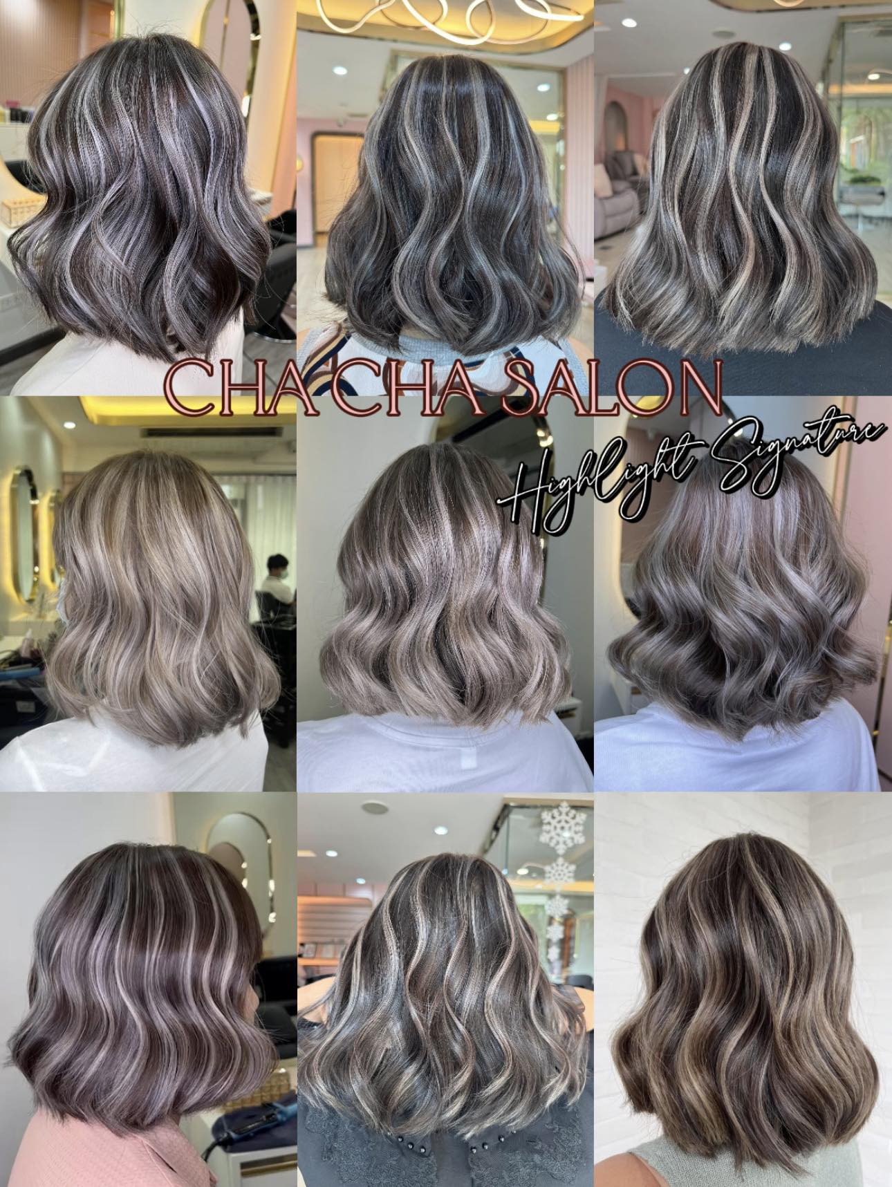 Cha Cha Nail & Salon Facebook ad: ไอเดียไฮไลท์ผมสั้น ทำแล้วสวยสะดุดตา