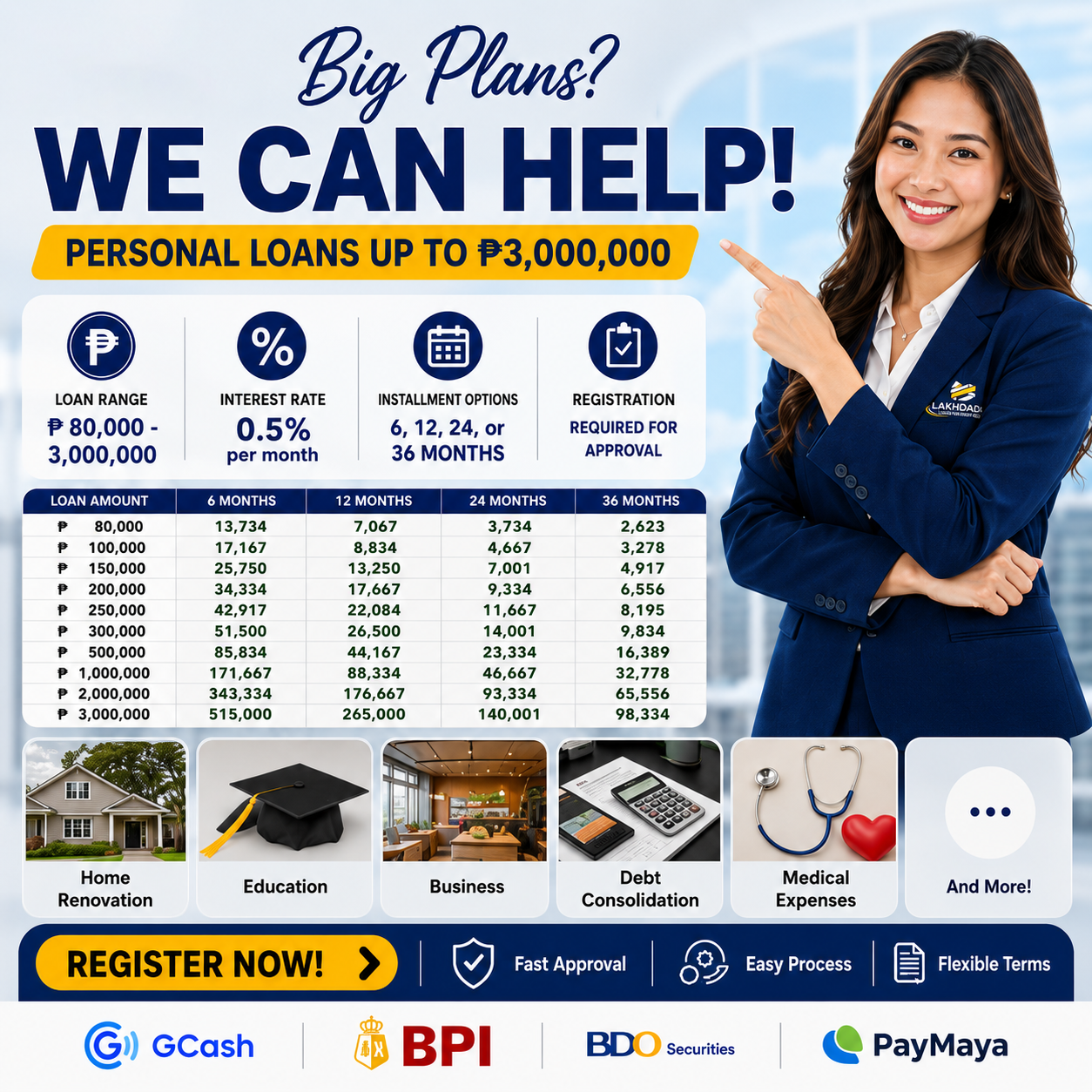 GoTyme bank Lending Corporation Facebook ad