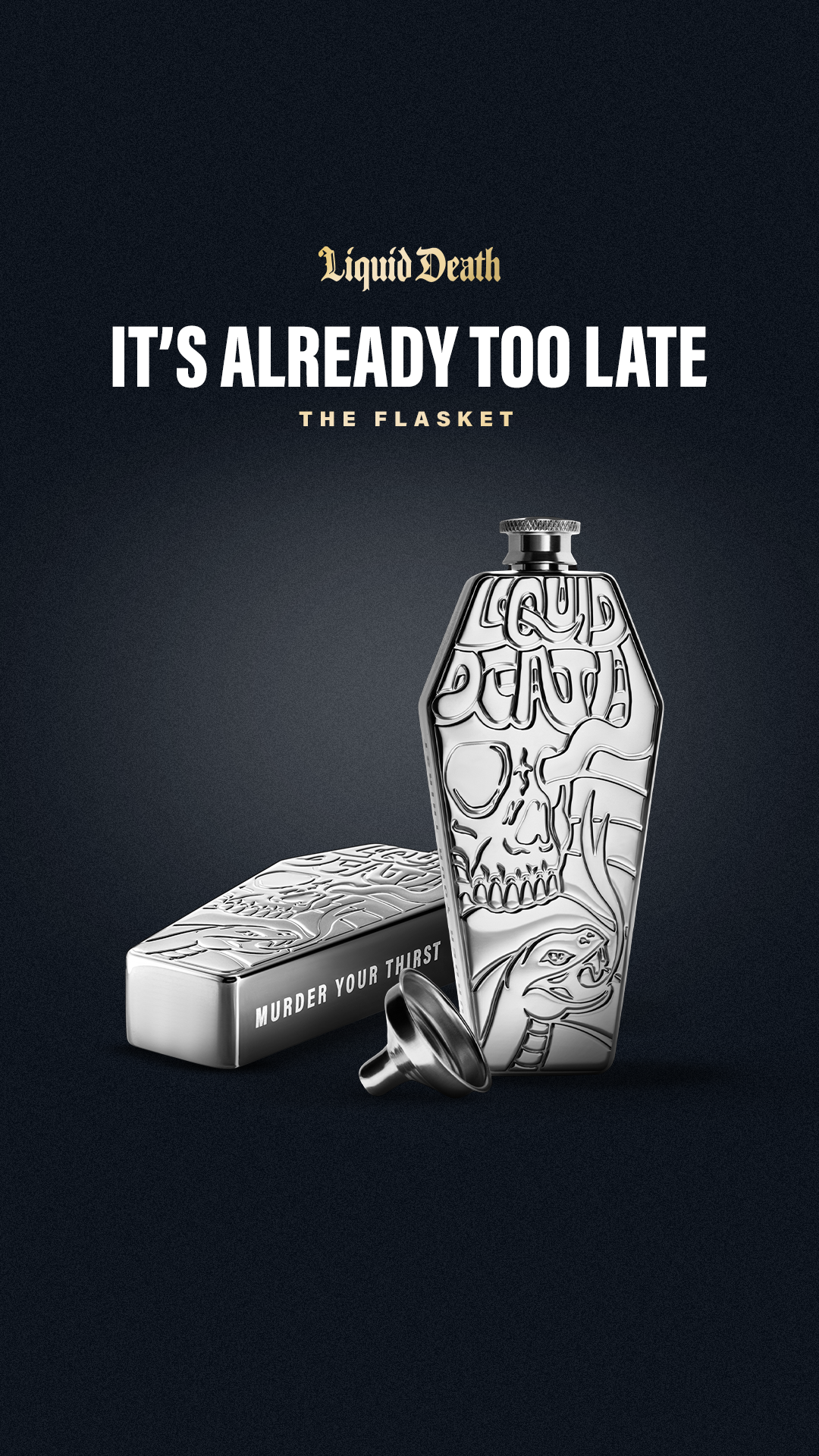 Liquid Death Facebook ad
