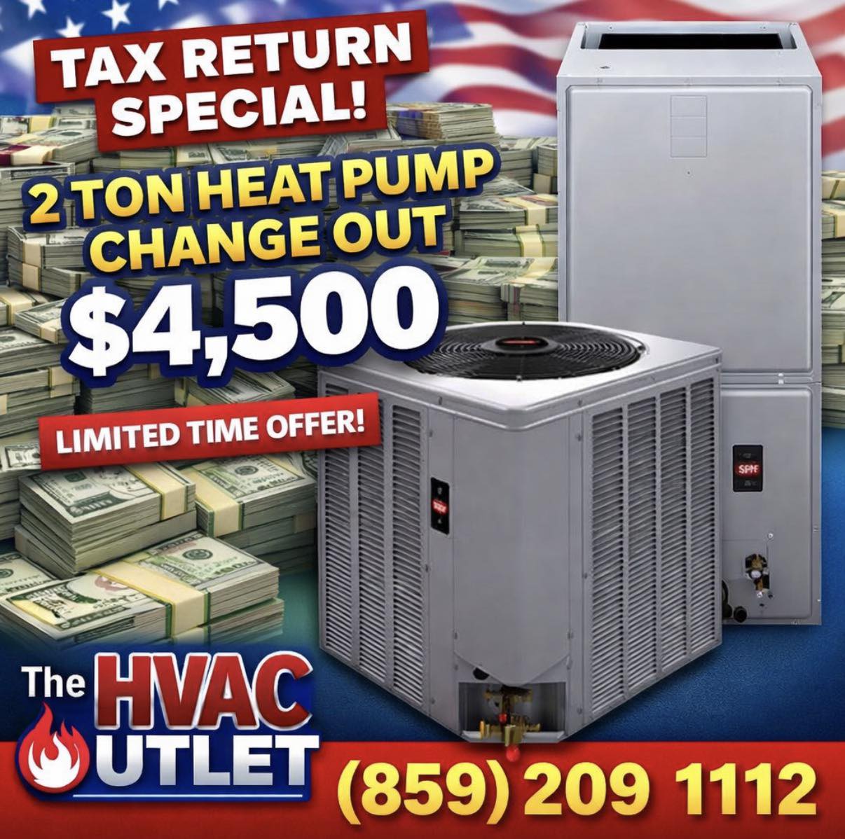 The HVAC Outlet Facebook ad