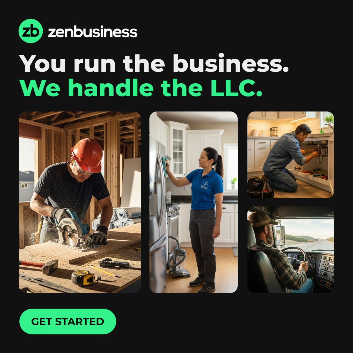 ZenBusiness Facebook ad