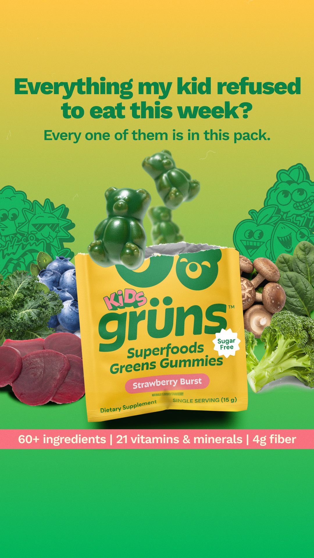 Grüns Kids Facebook ad