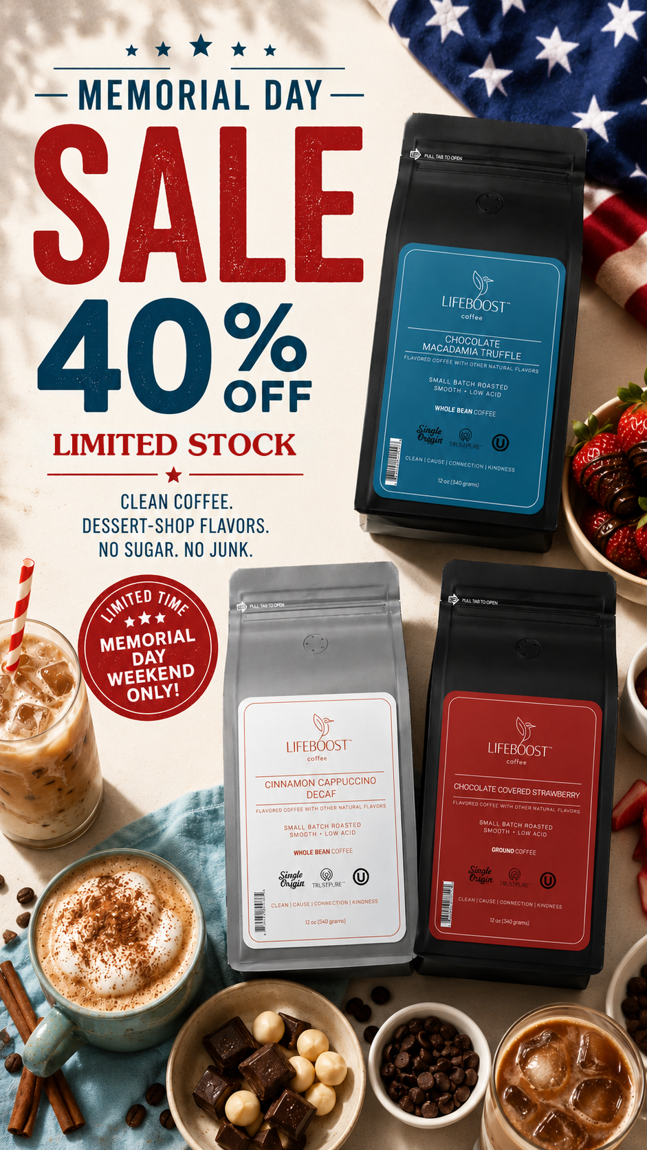 Lifeboost Coffee Facebook ad