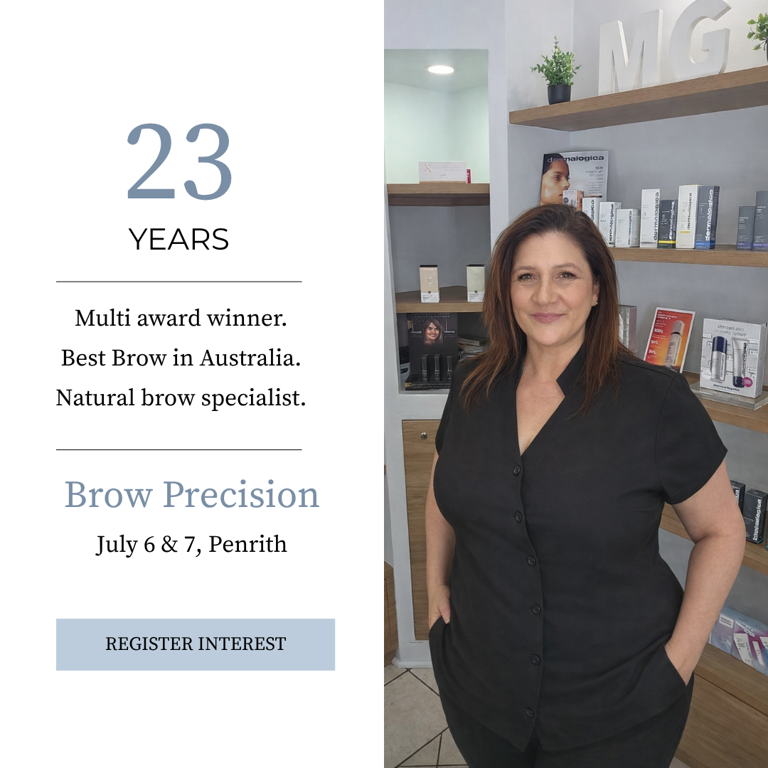 Michal Gabriel Beauty and Brow Facebook ad: The foundation for consistent brow art