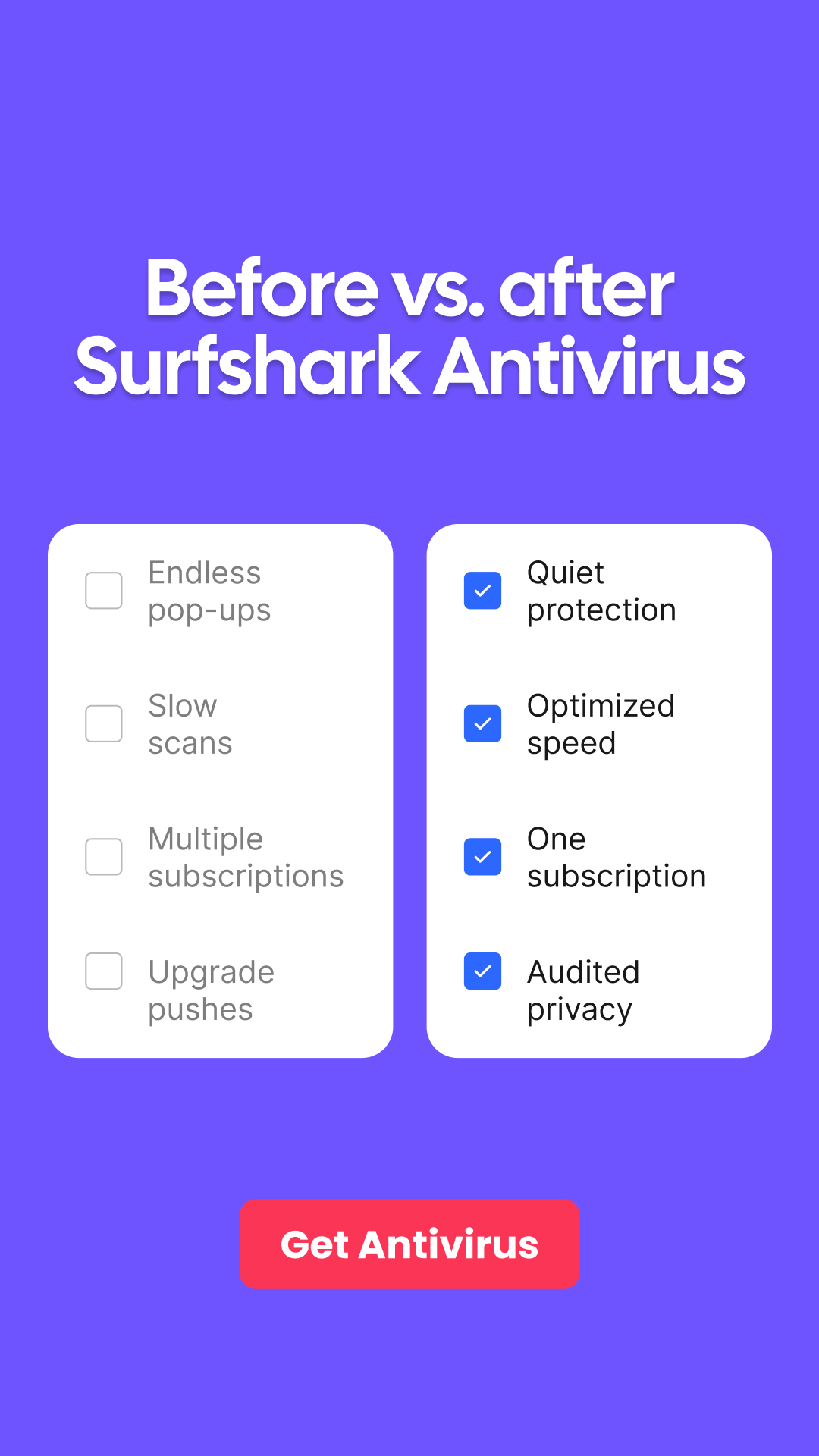 Surfshark Facebook ad