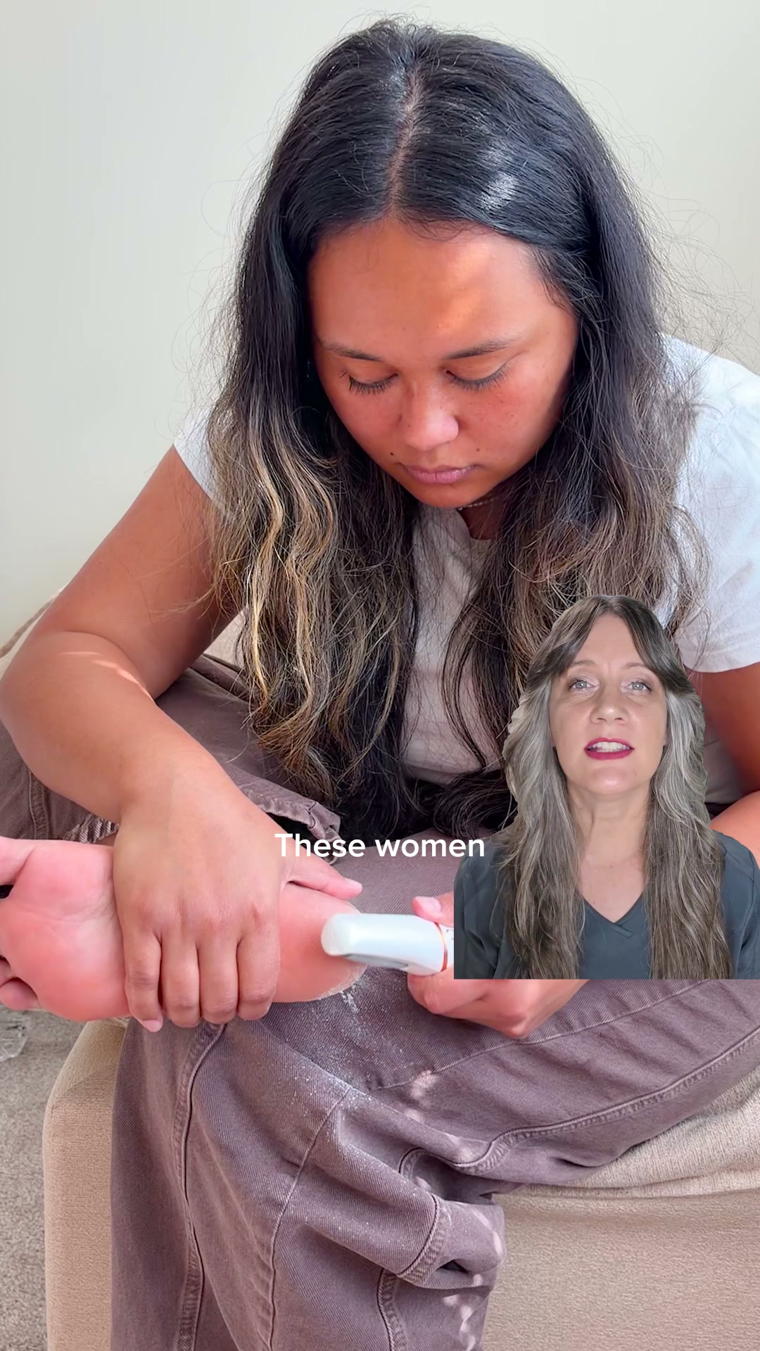 Nuvé Facebook ad: Baby soft feet in 5 minutes flat