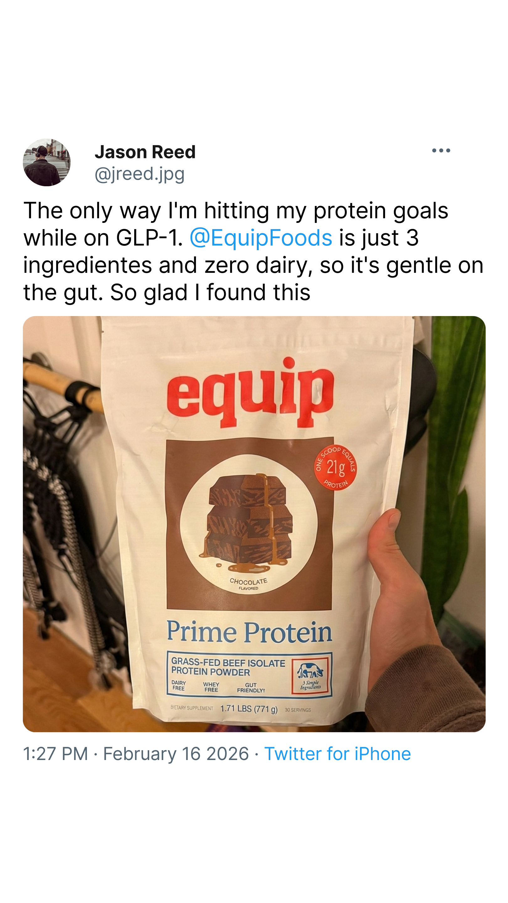 Equip Facebook ad