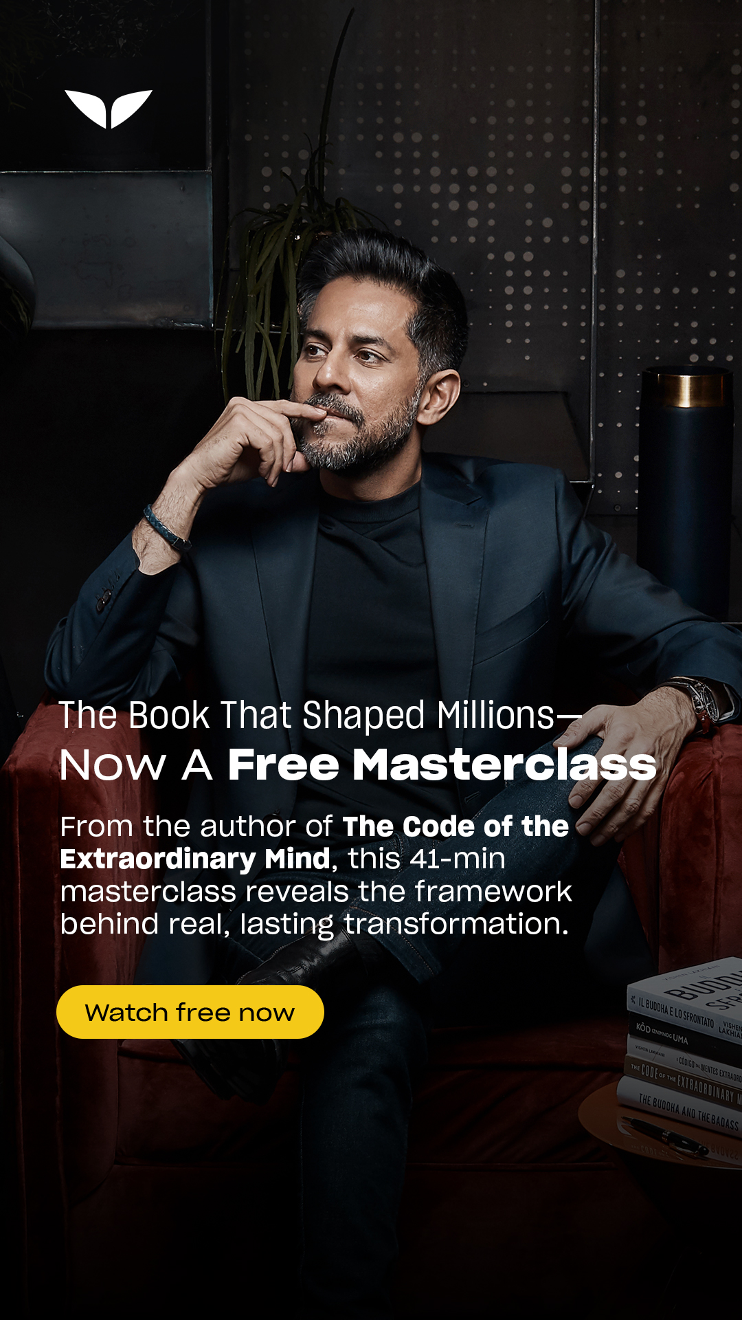 Mindvalley Facebook ad: Be Extraordinary: The New Rules of Success