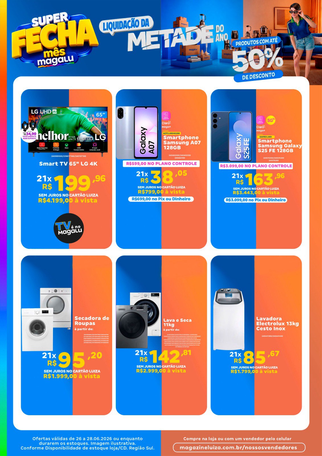 Magazine Luiza Facebook ad: A Liquidação de Meio de Ano no Magalu…