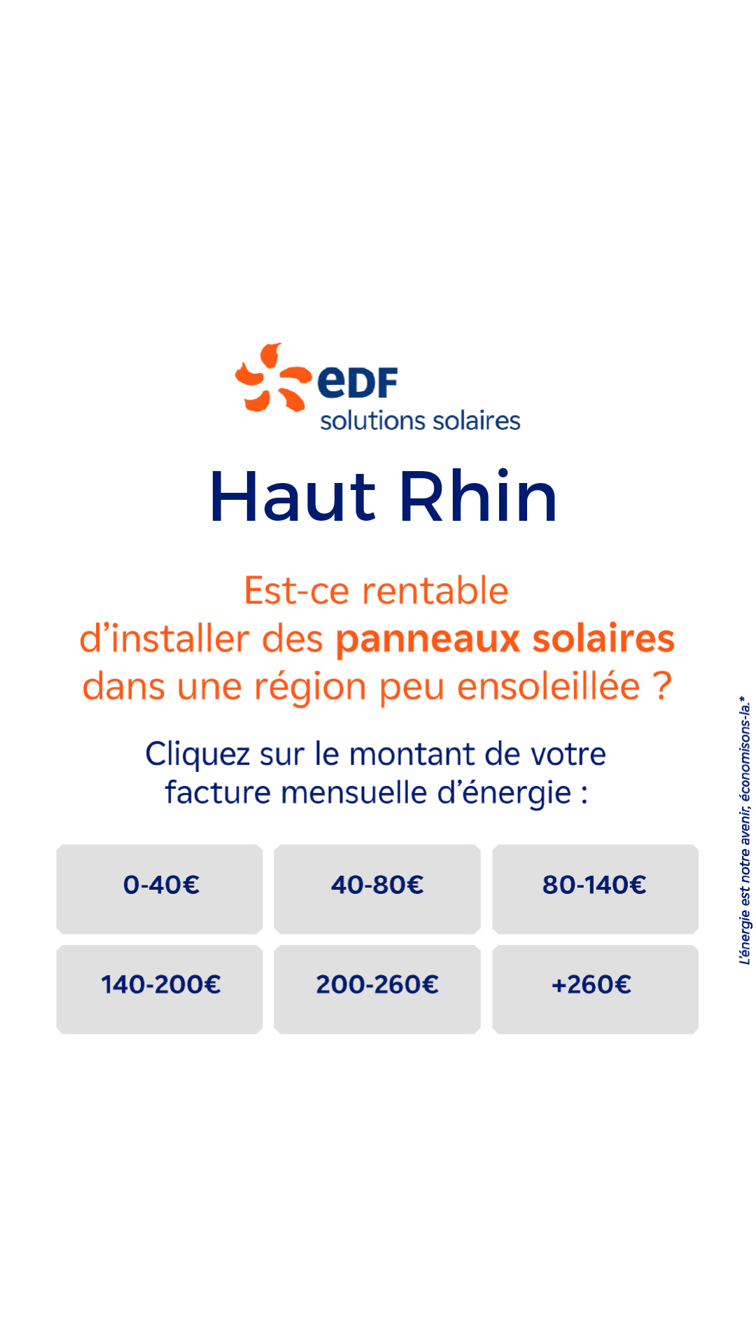 Mes offres EDF solutions solaires Facebook ad