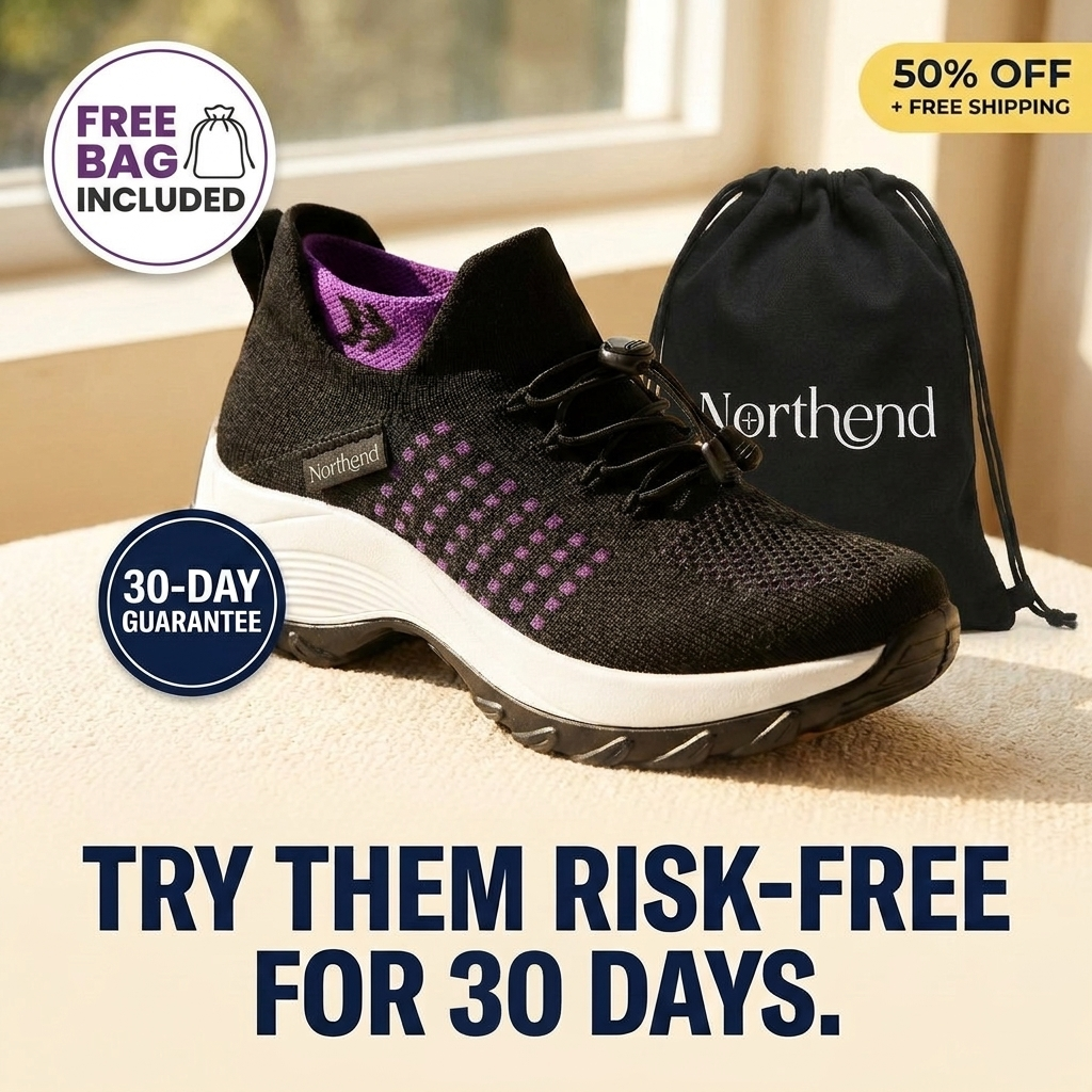 Northend USA Facebook ad: It's Not Your Age. It's Your Shoes