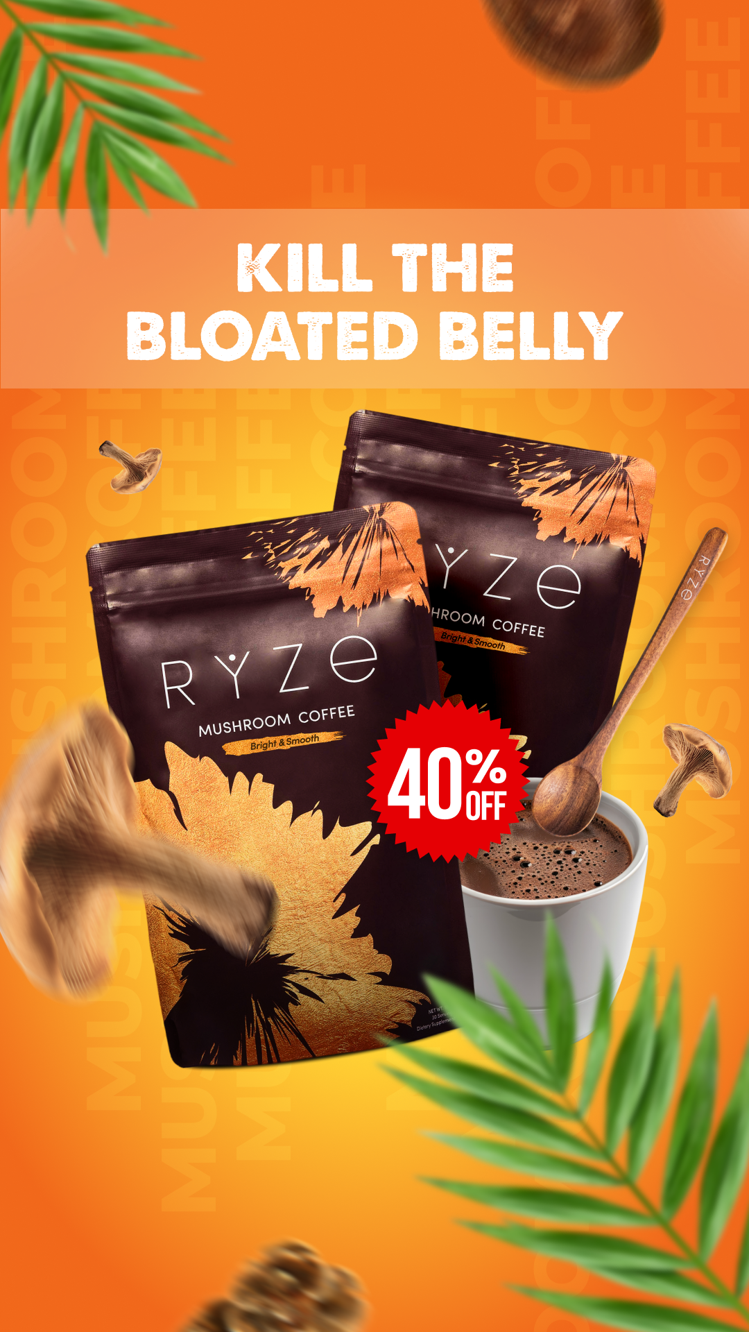 RYZE Superfoods Facebook ad