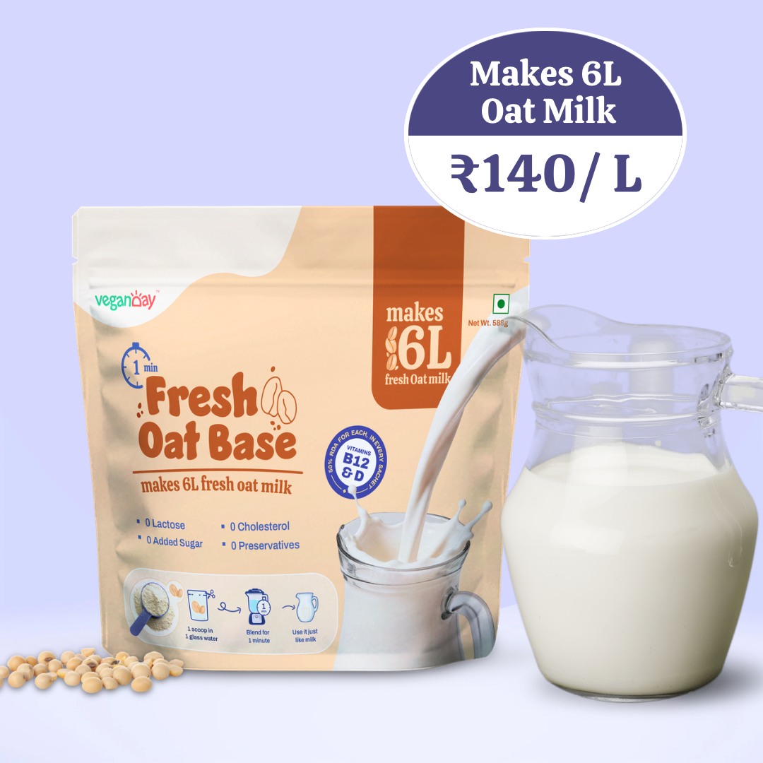 VeganDay Facebook ad: Upgrade to VeganDay milk bases and premixes