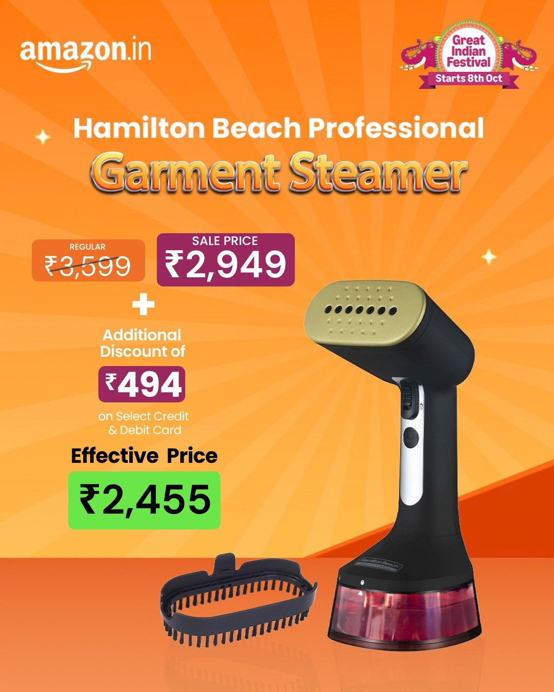 Hamilton Beach India Facebook ad: Amazon Great Indian Festival is Here!