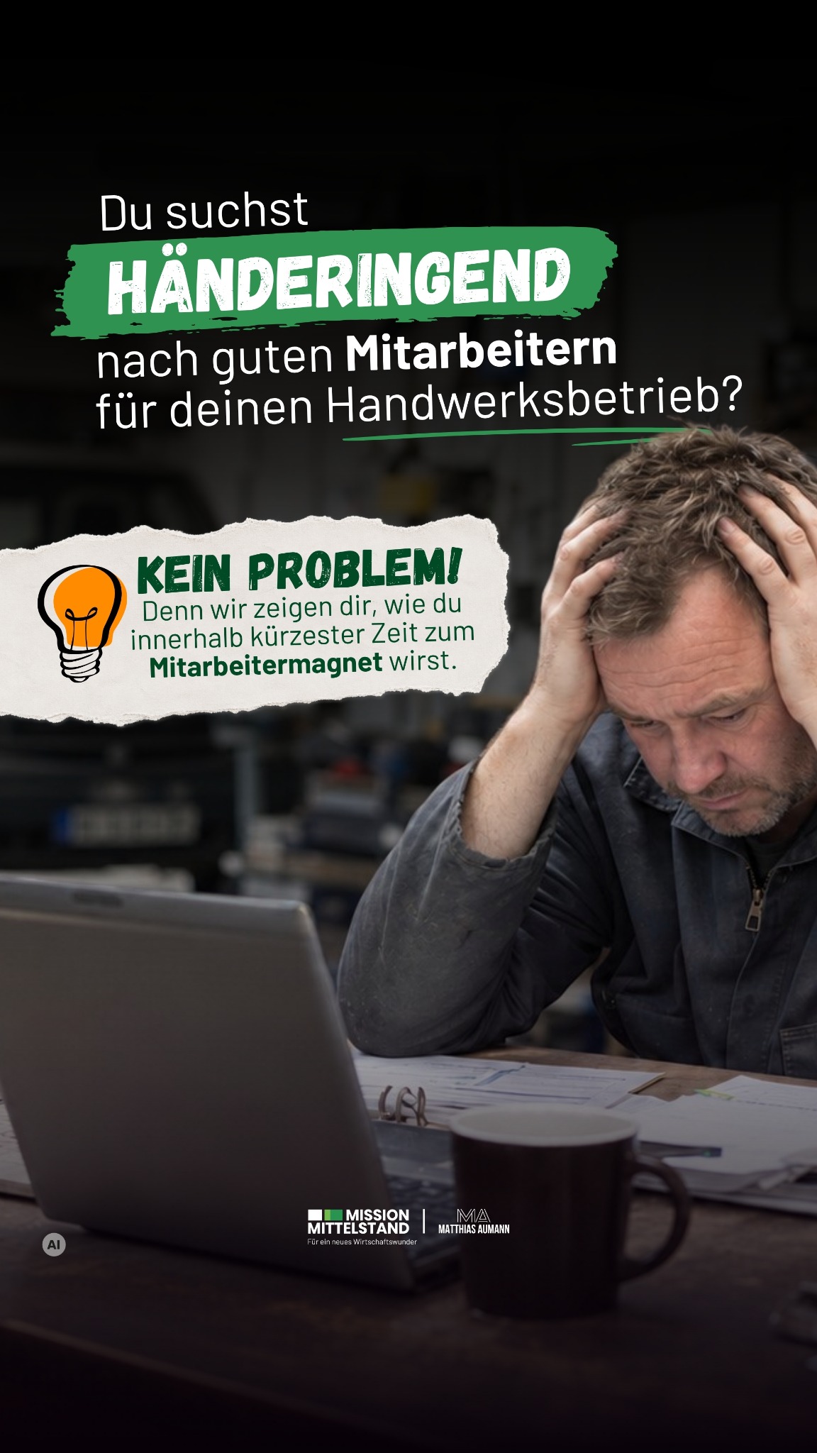 Matthias Aumann Facebook ad: Buche dein kostenloses Strategiegespräch!