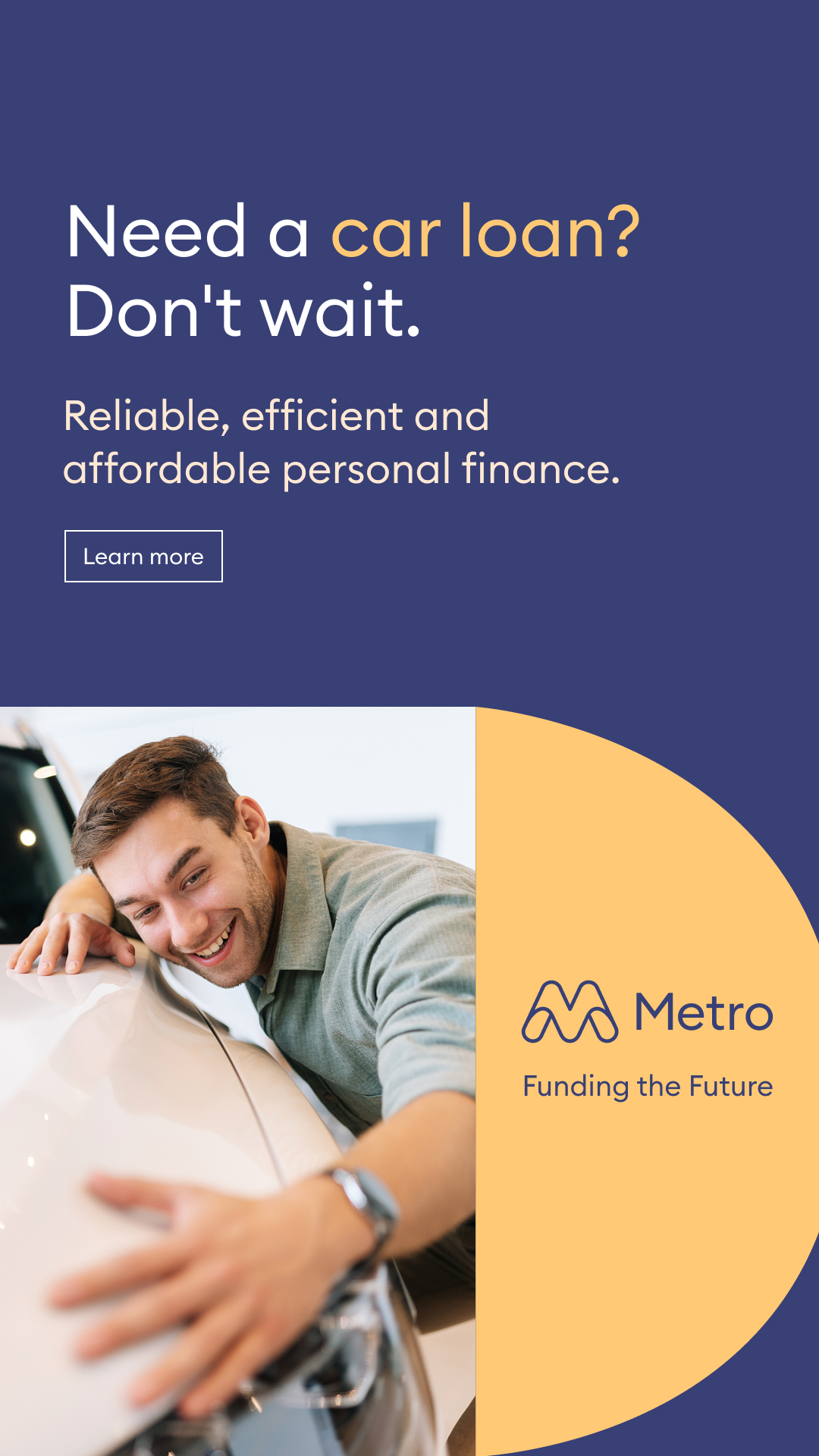 Metro Finance Facebook ad