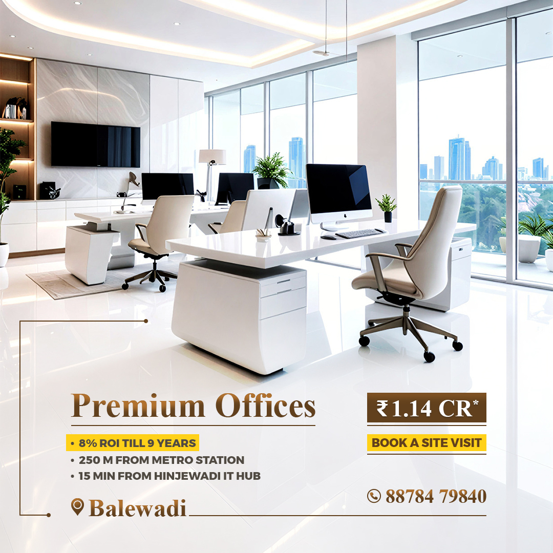 New Launch Properties Pune Facebook ad: Premium Offices in Balewadi, Starting ₹1.14 Cr