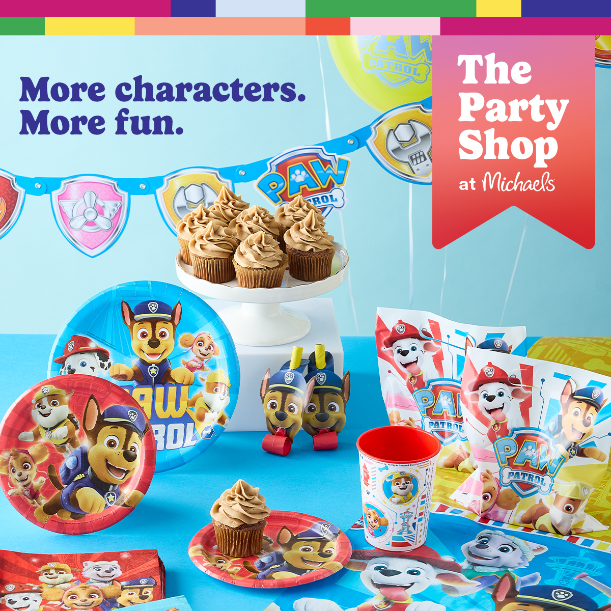Michaels Stores Facebook ad: New party arrivals!