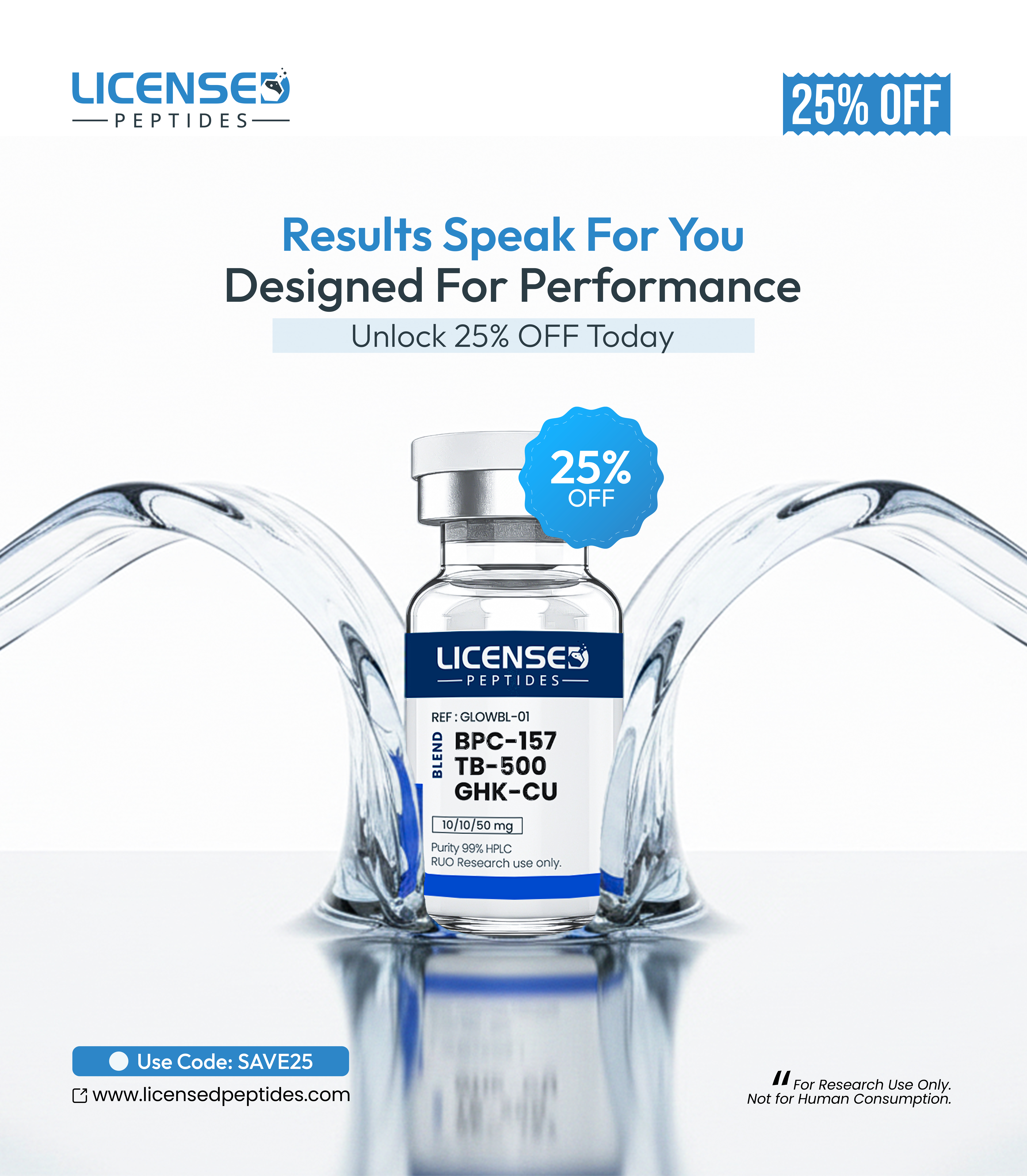 LicensedPeptides Facebook ad