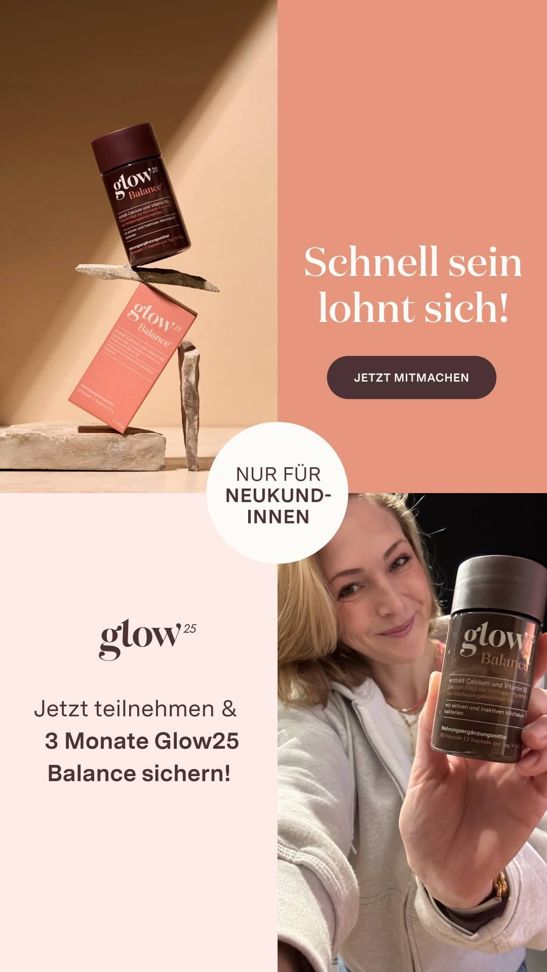 Glow25 - The Collagen Company Facebook ad