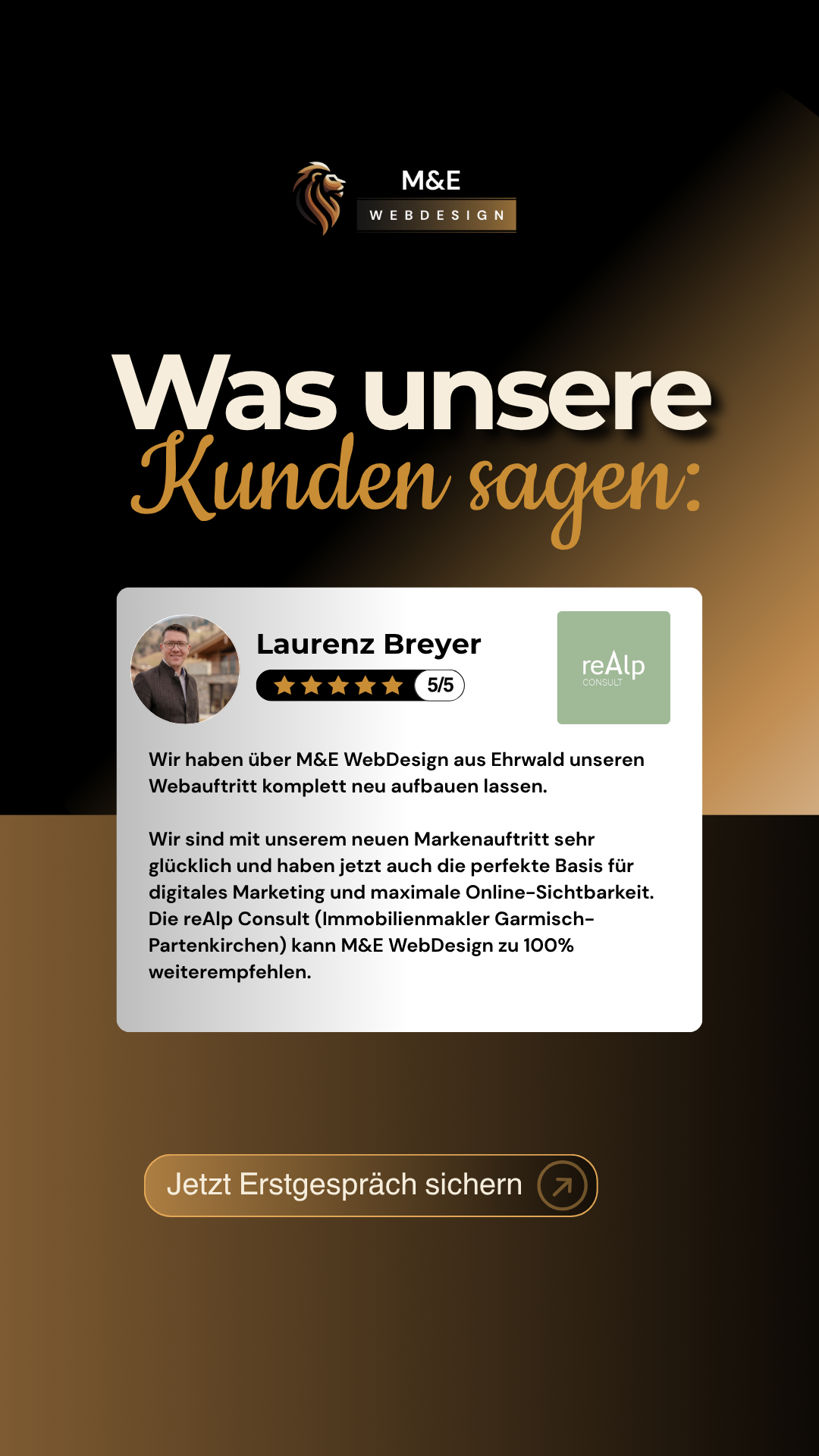 Eray Eroglu - M&E Webdesign Facebook ad