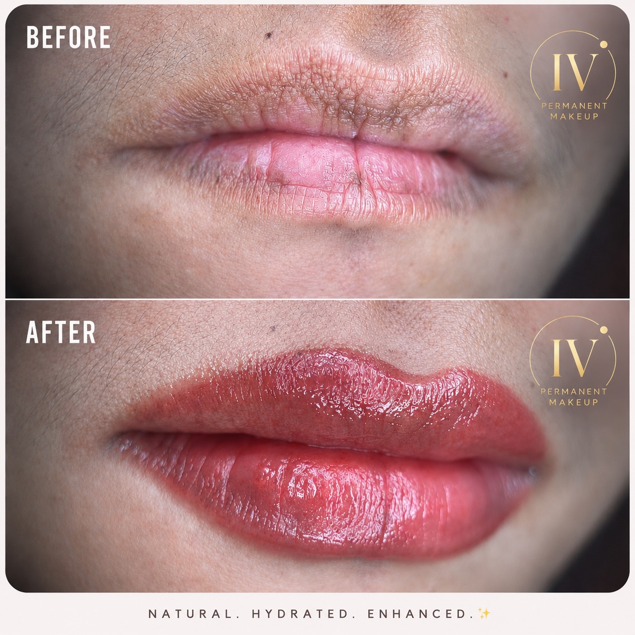 Iuliia Veremeva PMU Artist IN Facebook ad: Soft Lip Blush Transformation
