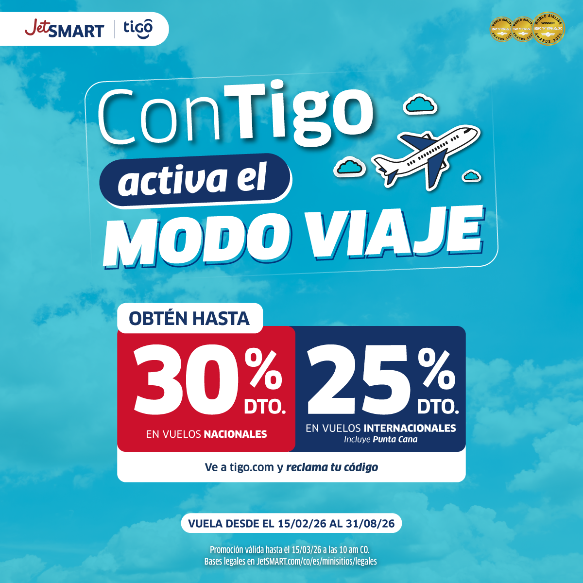 Jetsmart CO-Español Facebook ad