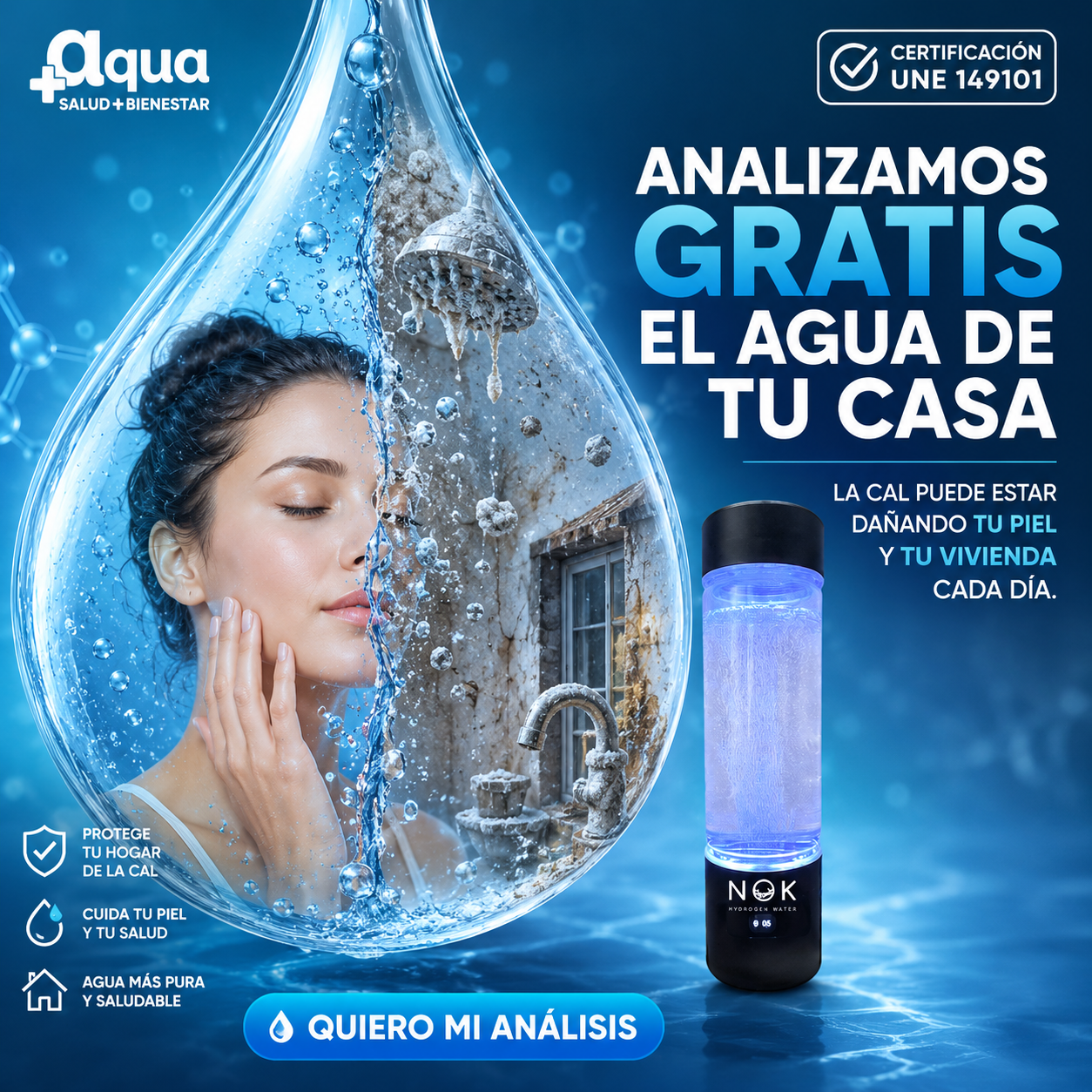 Mas Aqua Facebook ad: Si hay una incidencia, tienes solución en menos de 24h